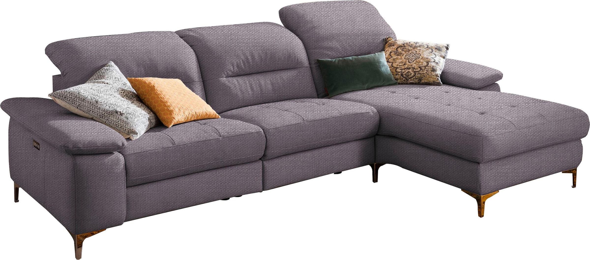 Home affaire Ecksofa "Basel L-Form" mit vollmotorischer Relaxfunktion und m günstig online kaufen