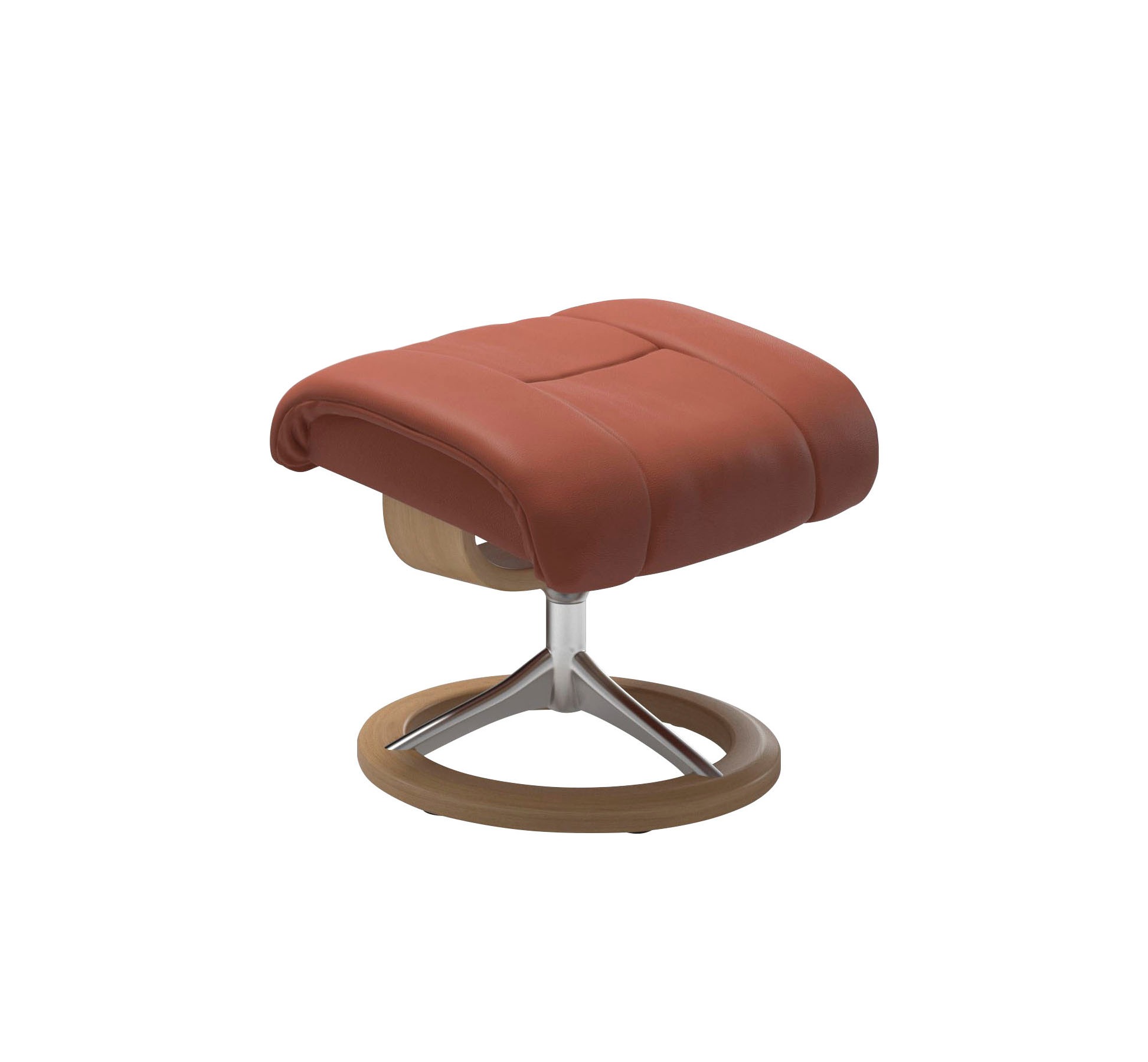 Thumbnail - Stressless "Reno" Set, Relaxsessel mit Hocker, mit Hocker, mit Signature Base, Größe S, M & L, Gestell Eiche