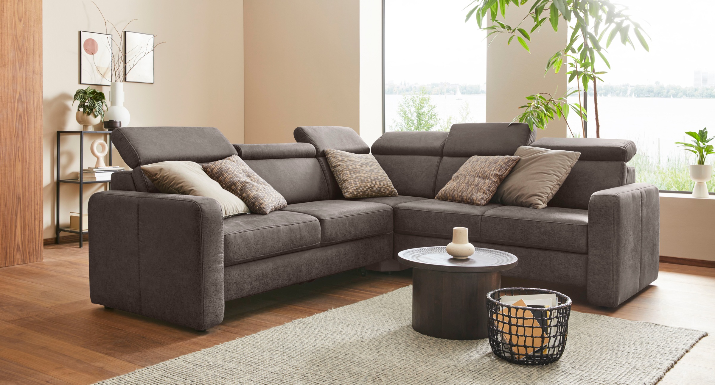 sit&more Ecksofa "Bologna L-Form" Kopfteilverstellung, wahlweise mit Bettfu günstig online kaufen