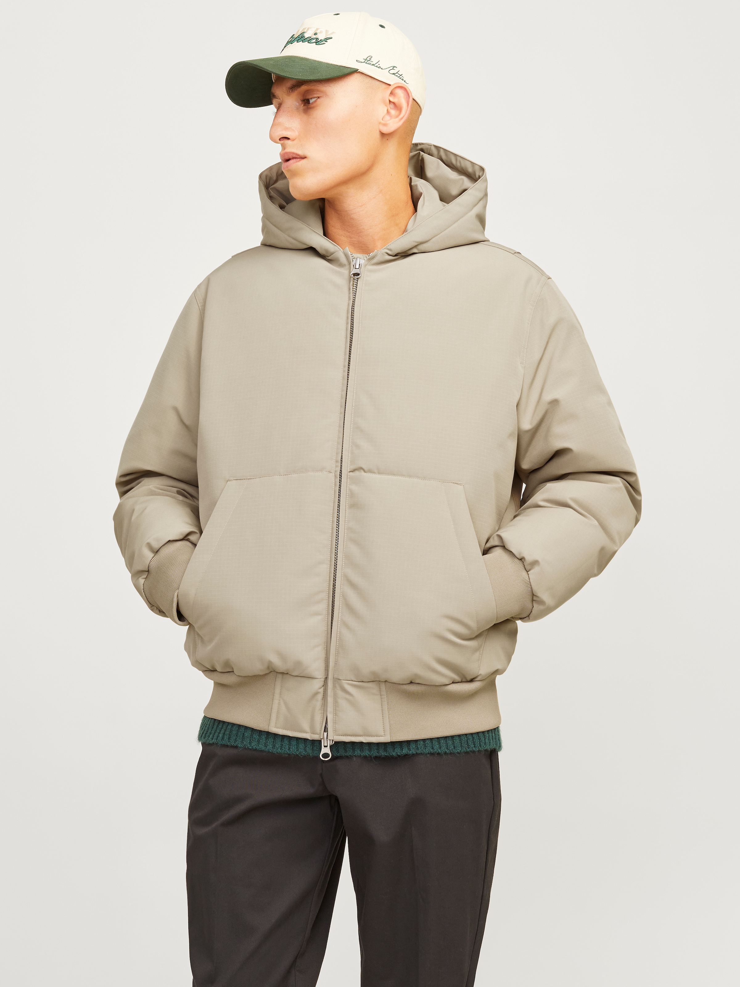 Jack & Jones Bomberjacke "JCOCOLLECTIVE BOMBER JACKET SN", mit Kapuze günstig online kaufen