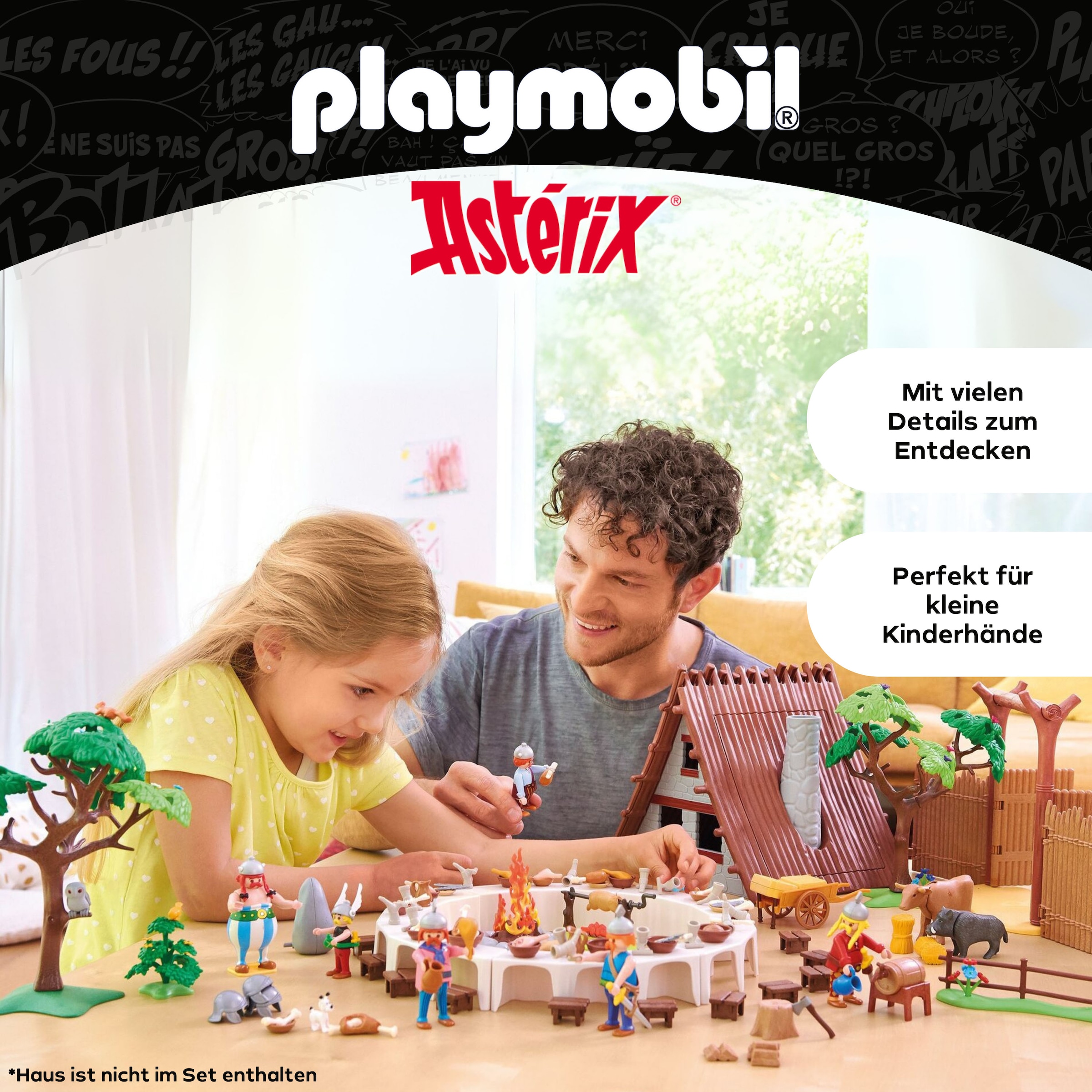 Playmobil® Konstruktions-Spielset »Asterix: Das Dorfbankett (71827), Playmobil Asterix« Made in Europe