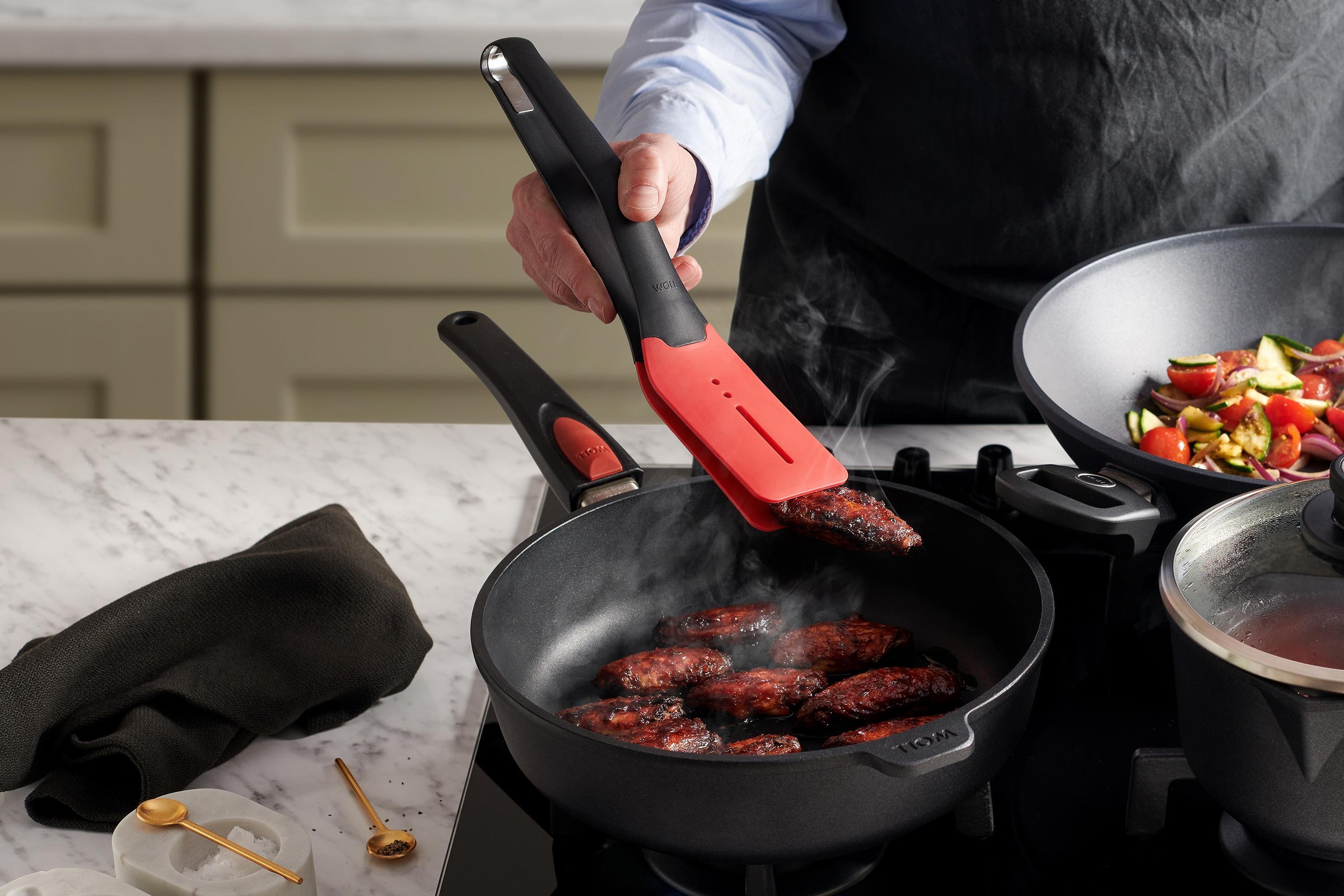 WOLL Kochzange »Cook it«, aus hochwertigem Kunststoff und Silikon