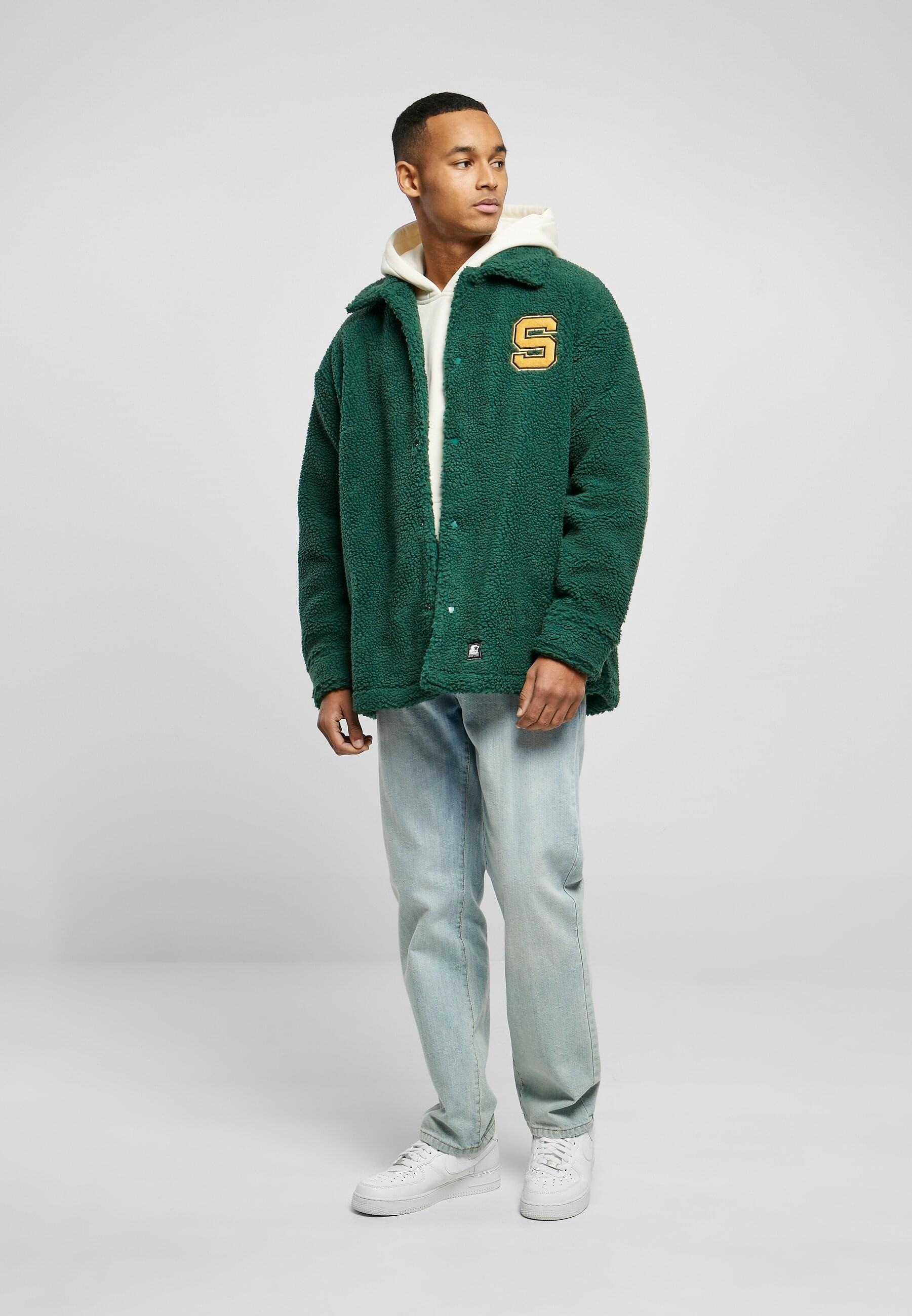 Starter Black Label Winterjacke »Starter Black Label Herren Starter Sherpa Shirt Jacket«, (1 St.), ohne Kapuze