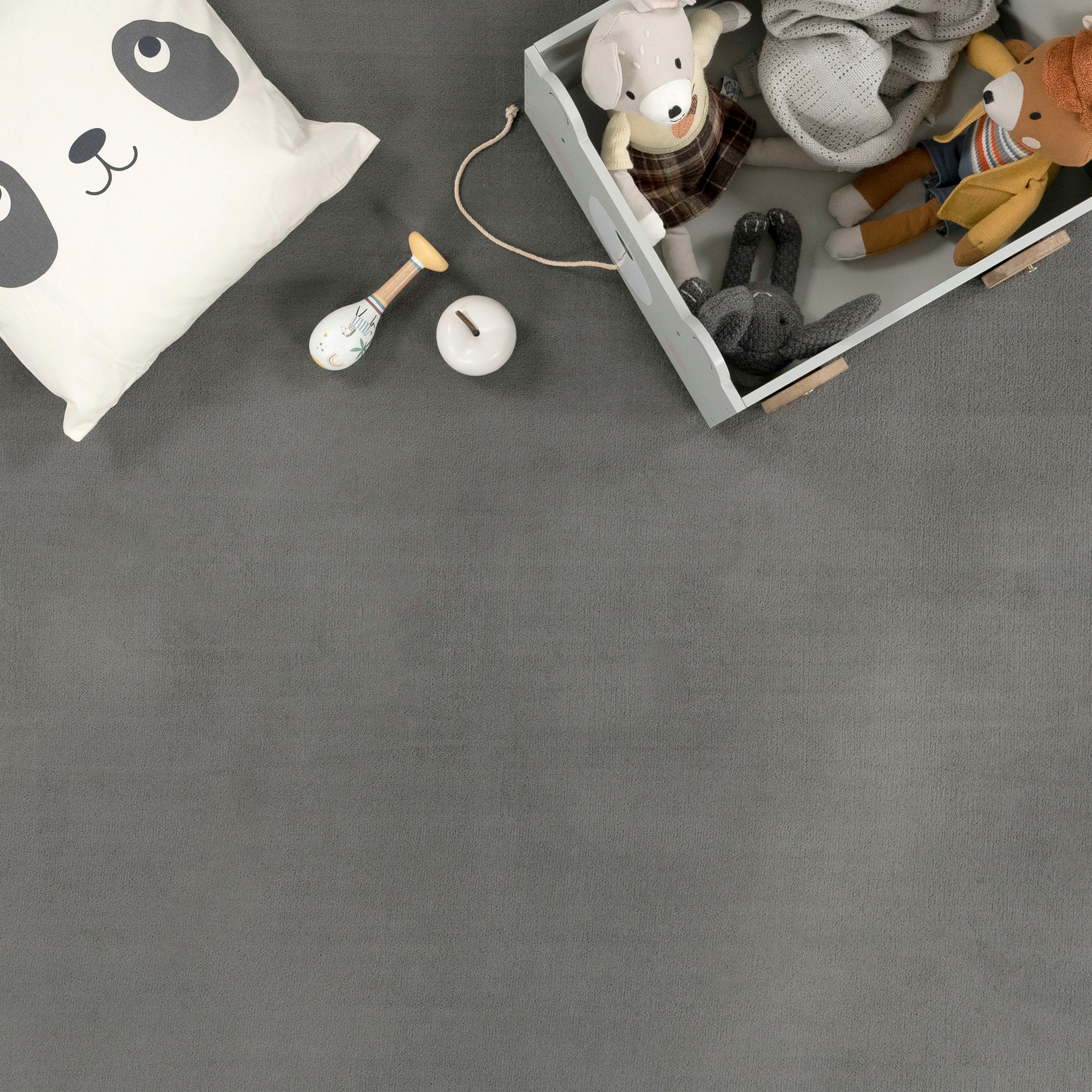 Paco Home Teppich »Tatami 475«, rund, 24 mm Höhe, Kurzflor, Uni Farben, mit Memory Foam, waschbar