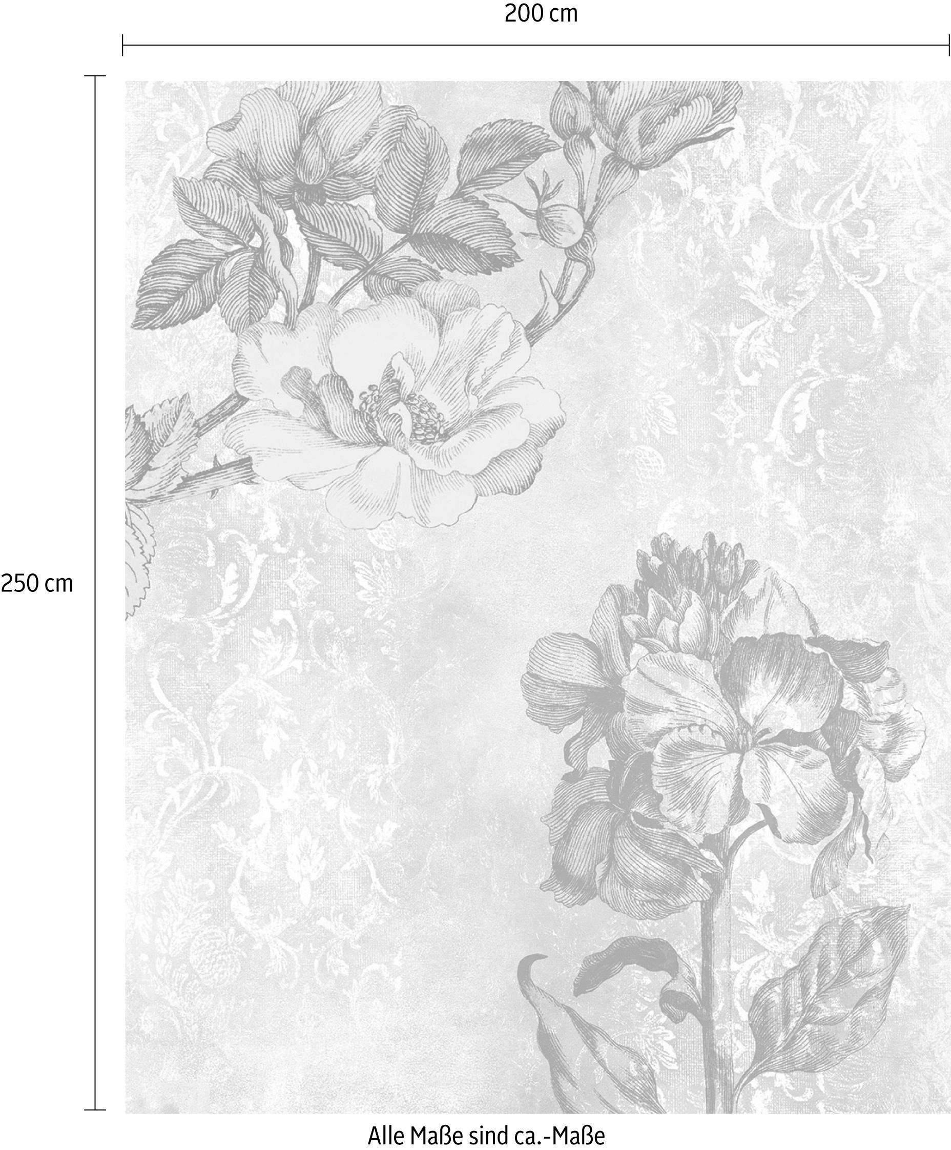 Komar Vliestapete »Digitaldruck Vlies - Baroque Pink - Größe 200 x 250 cm«, bedruckt, Wohnzimmer, Schlafzimmer