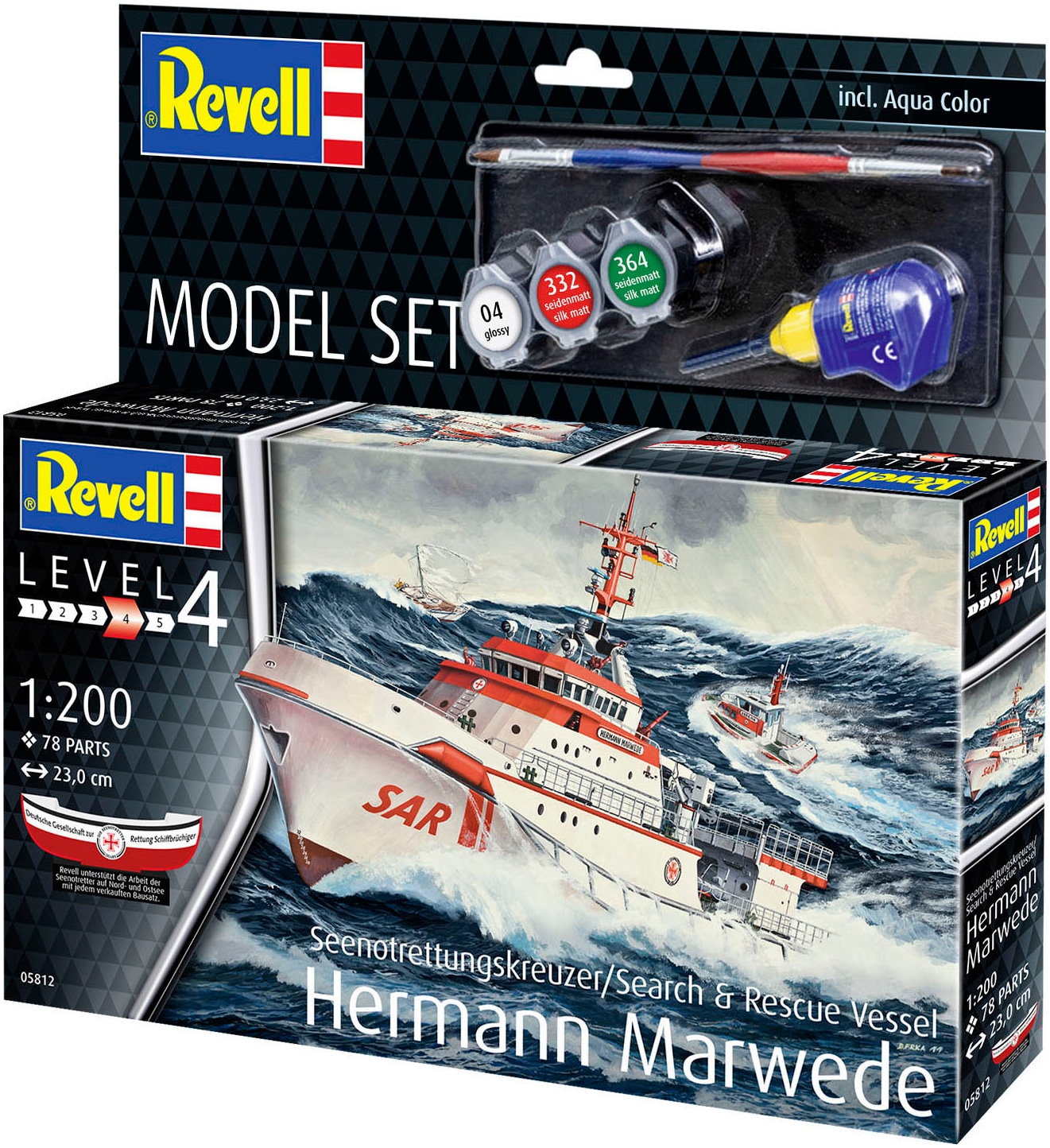 Revell® Modellbausatz »Seenotkreuzer, Hermann Marwede«, Made in Europe