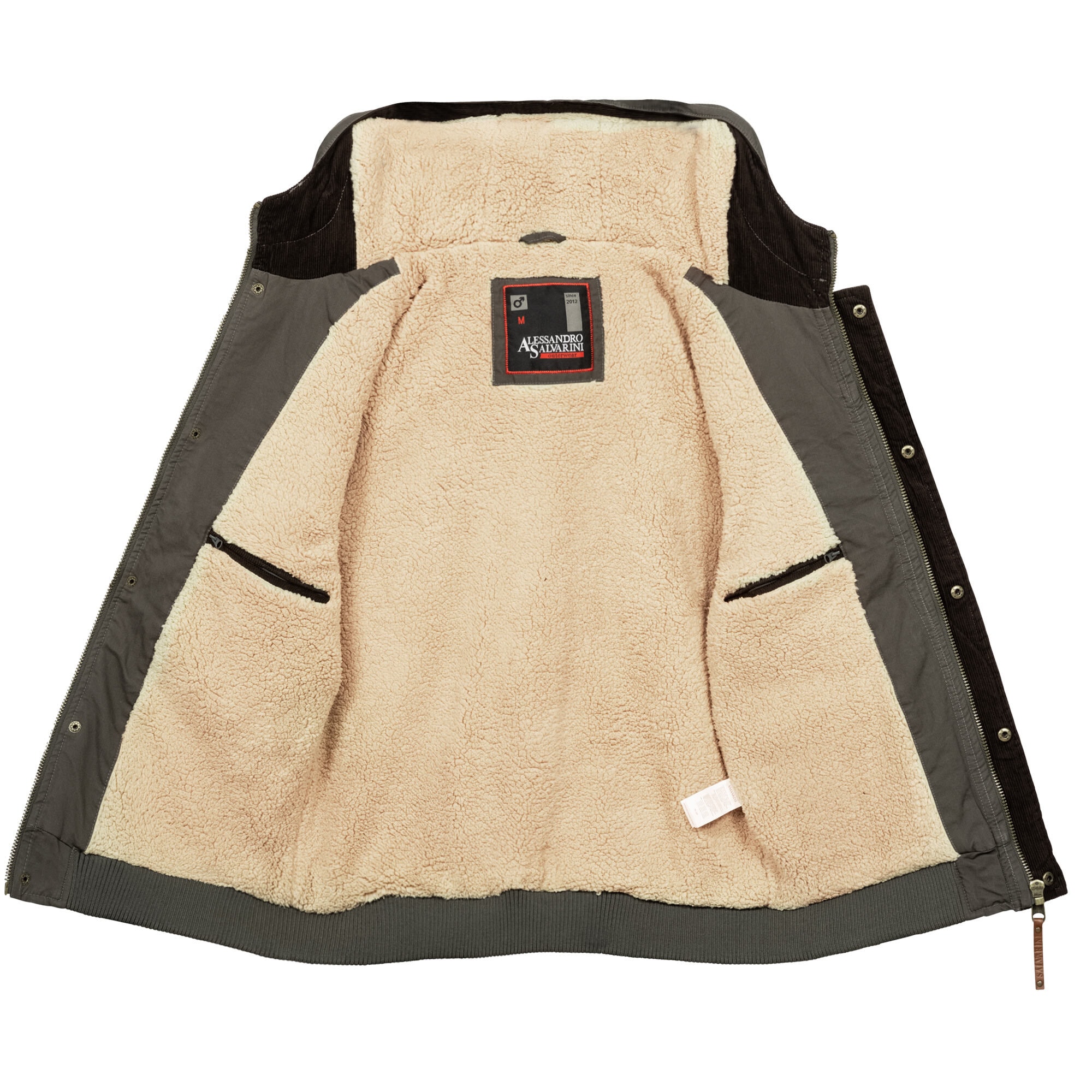 Alessandro Salvarini Winterjacke »ASRigio«, mit warmem Teddyfell