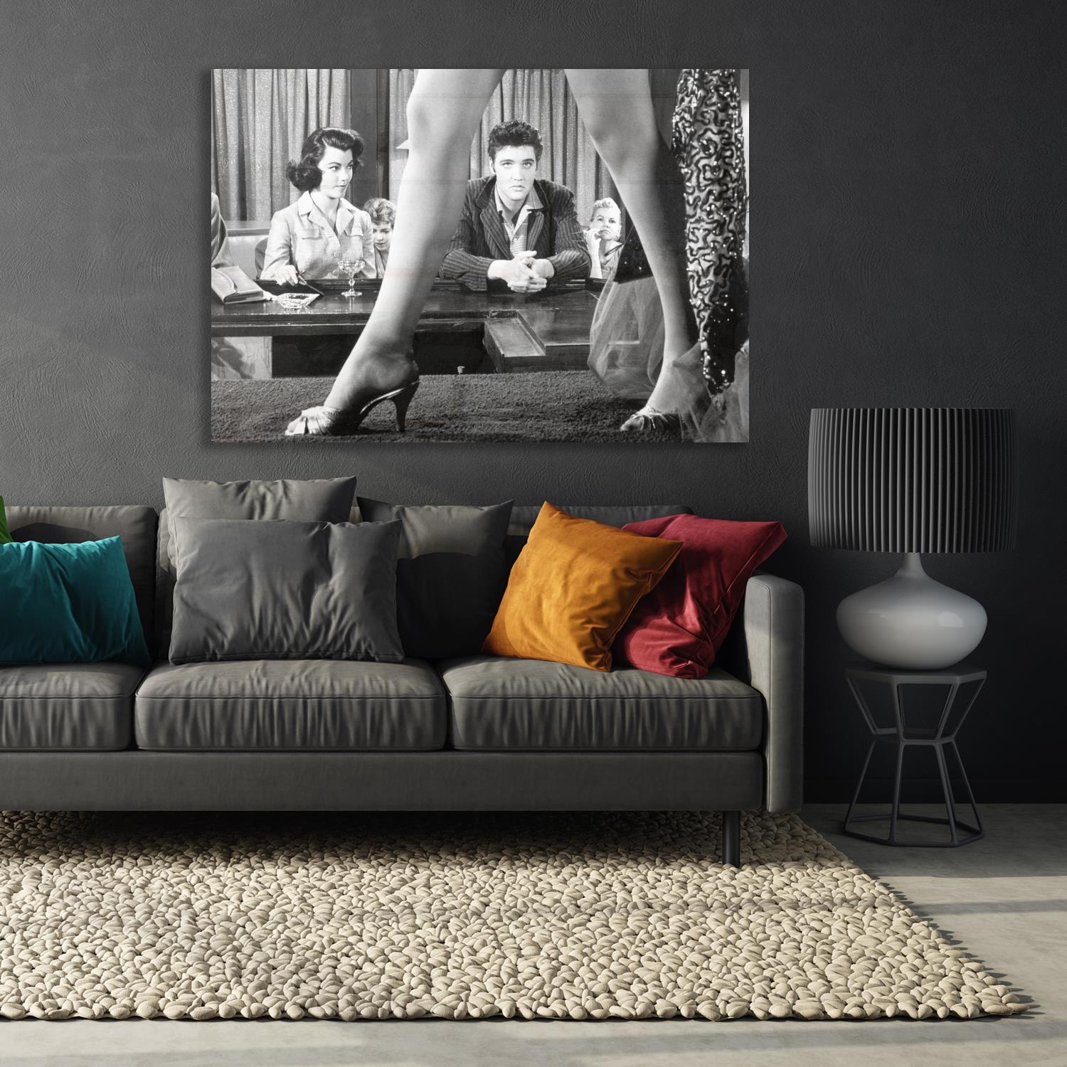 queence Acrylglasbild "Elvis Presley" Film  Foto  Mann  Schwarz-Weiß  Stars günstig online kaufen