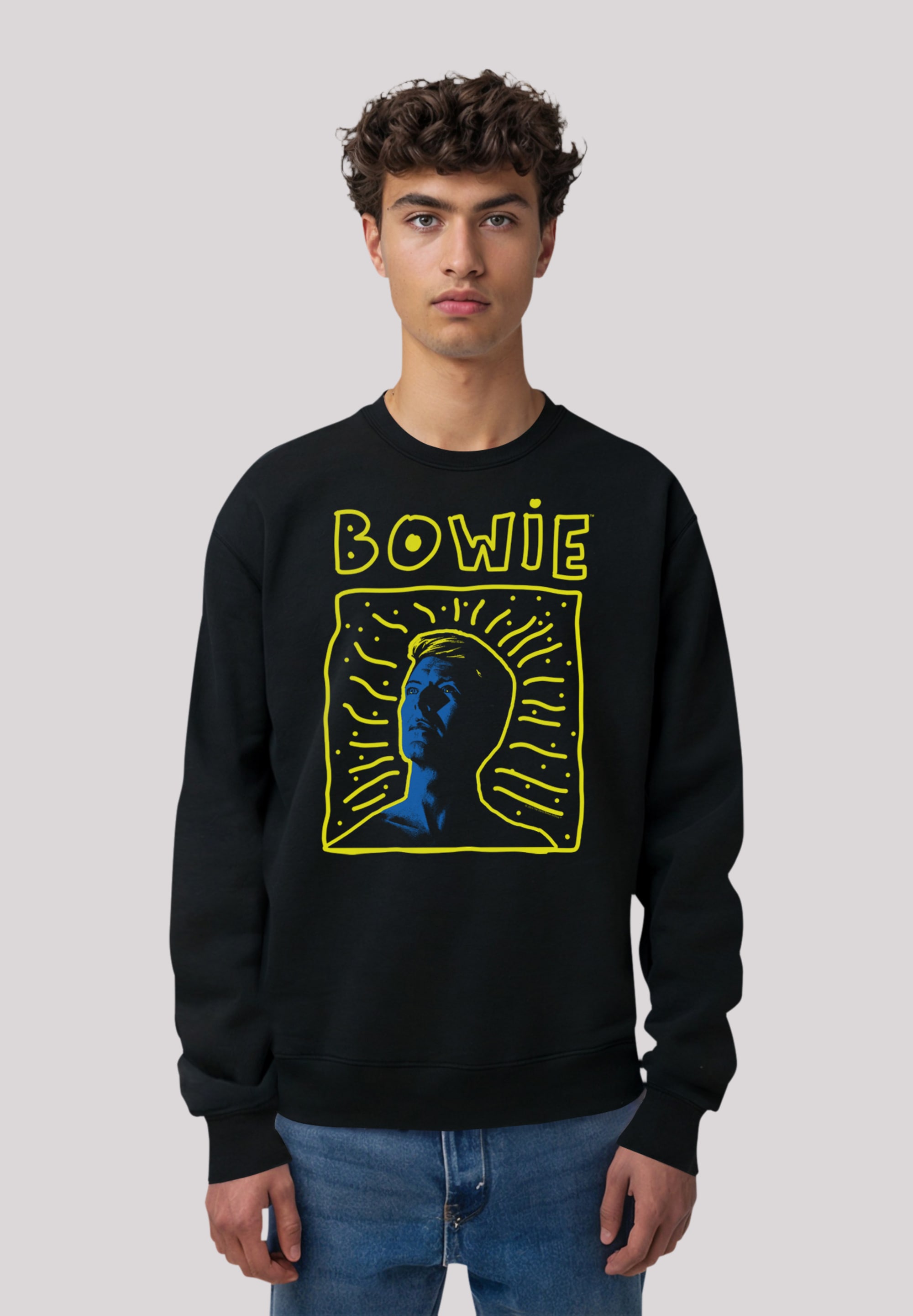 F4NT4STIC Sweatshirt »David Bowie 90s Frame«, Premium Qualität