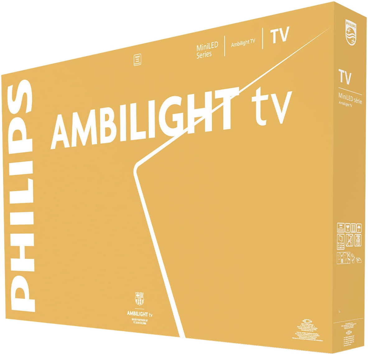 Philips Mini-LED-Fernseher »55MLED910/12«, 4K Ultra HD, Smart-TV