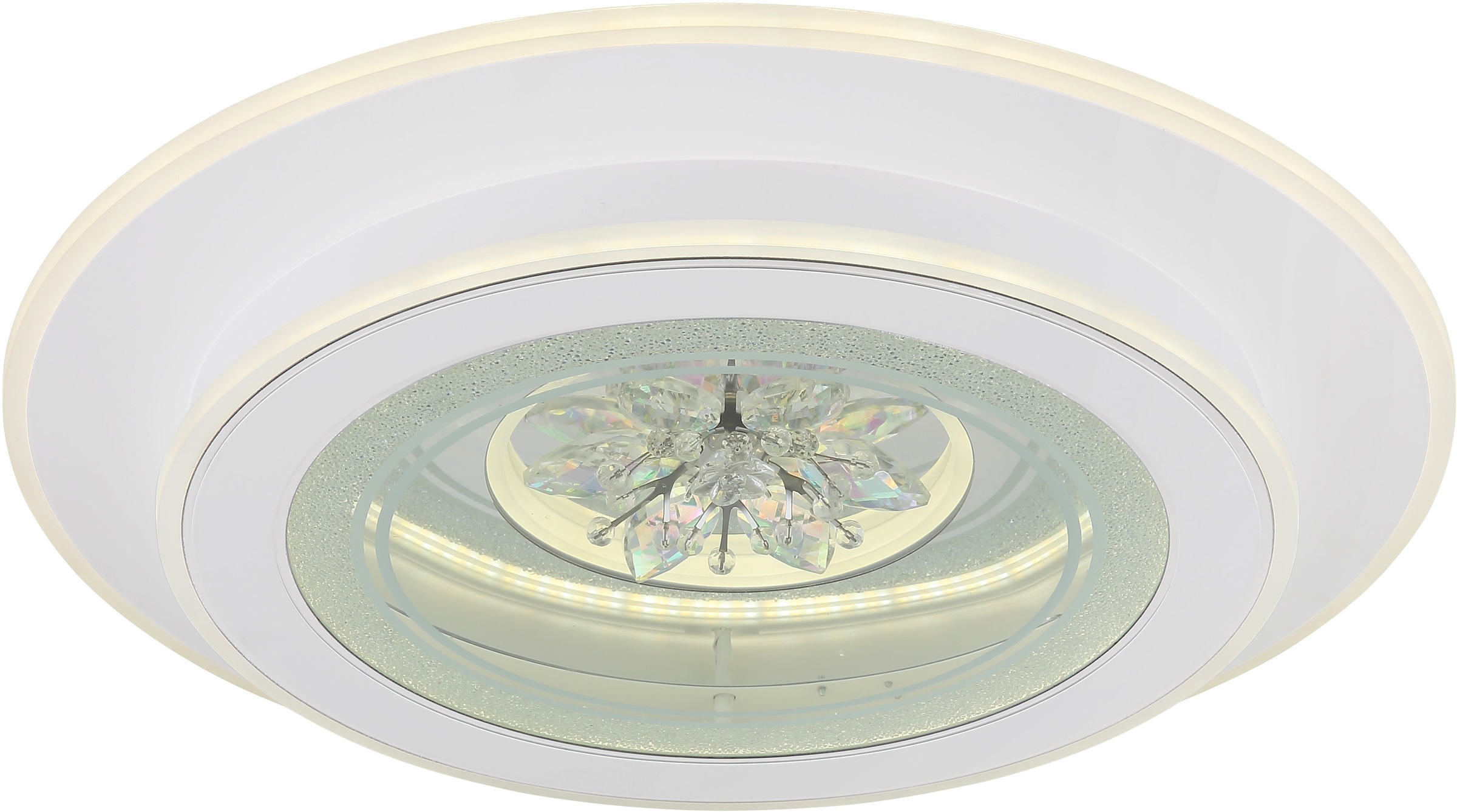 GLOBO LIGHTING LED Deckenleuchte »BLUMA«, Leuchtmittel LED-Modul | LED fest integriert, Deckenlampe/rund/Wohnzimmer/Schlafzimmer/elegant