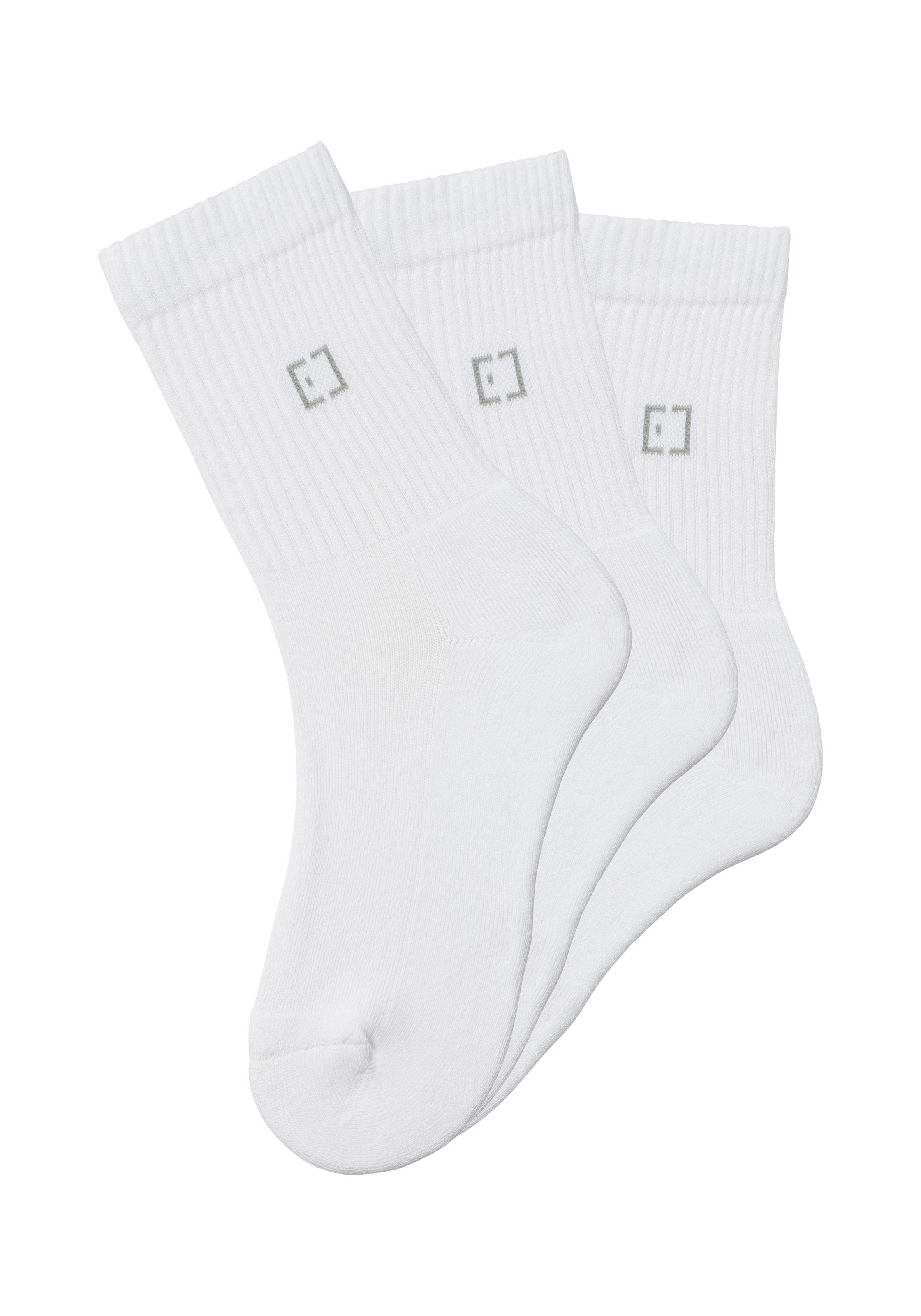 Elbsand Socken, (3 bestellen eingestricktem Paar), für Schriftzug BAUR | Markenlogo und mit