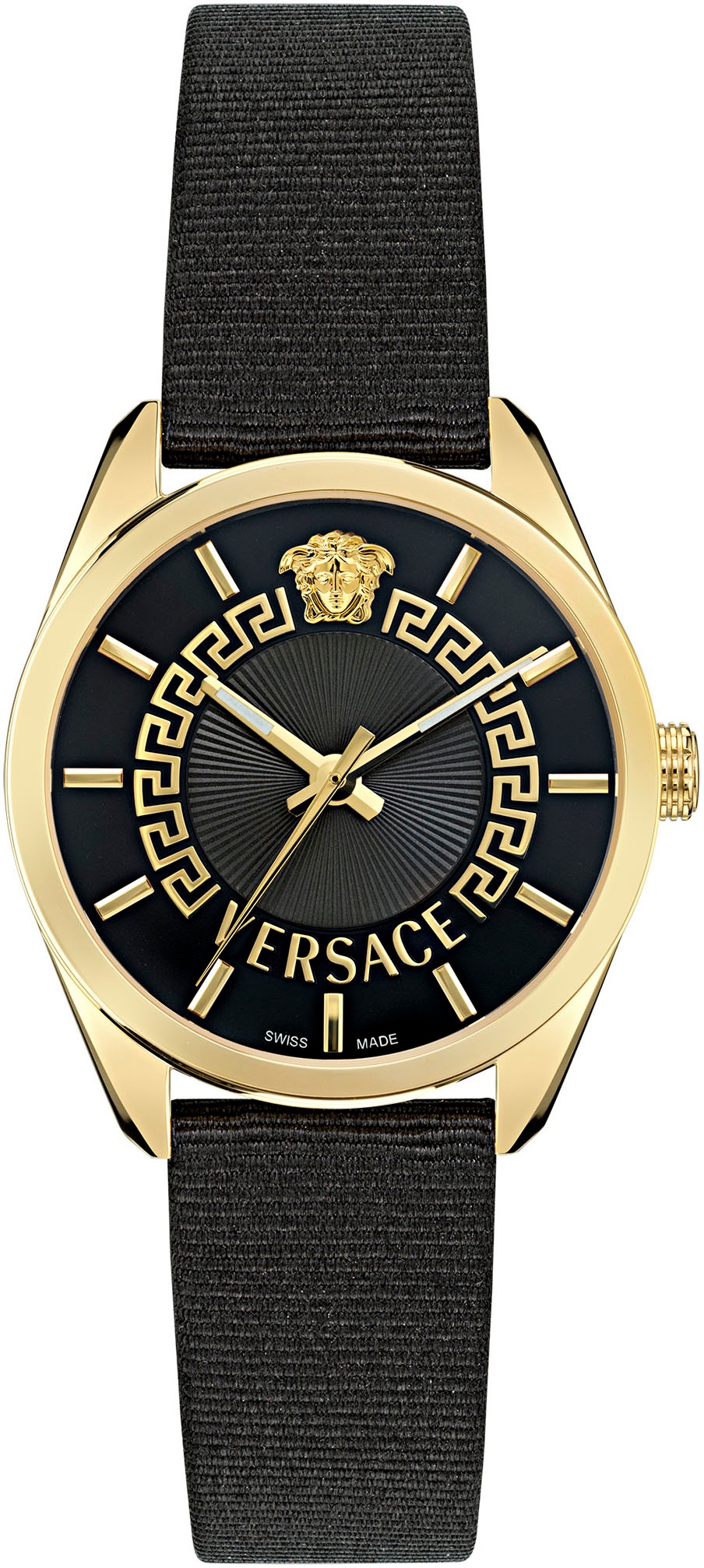 Versace "NEW V-CIRCLE LADY" Armbanduhr, Damenuhr, Saphirglas, Swiss Made, analog