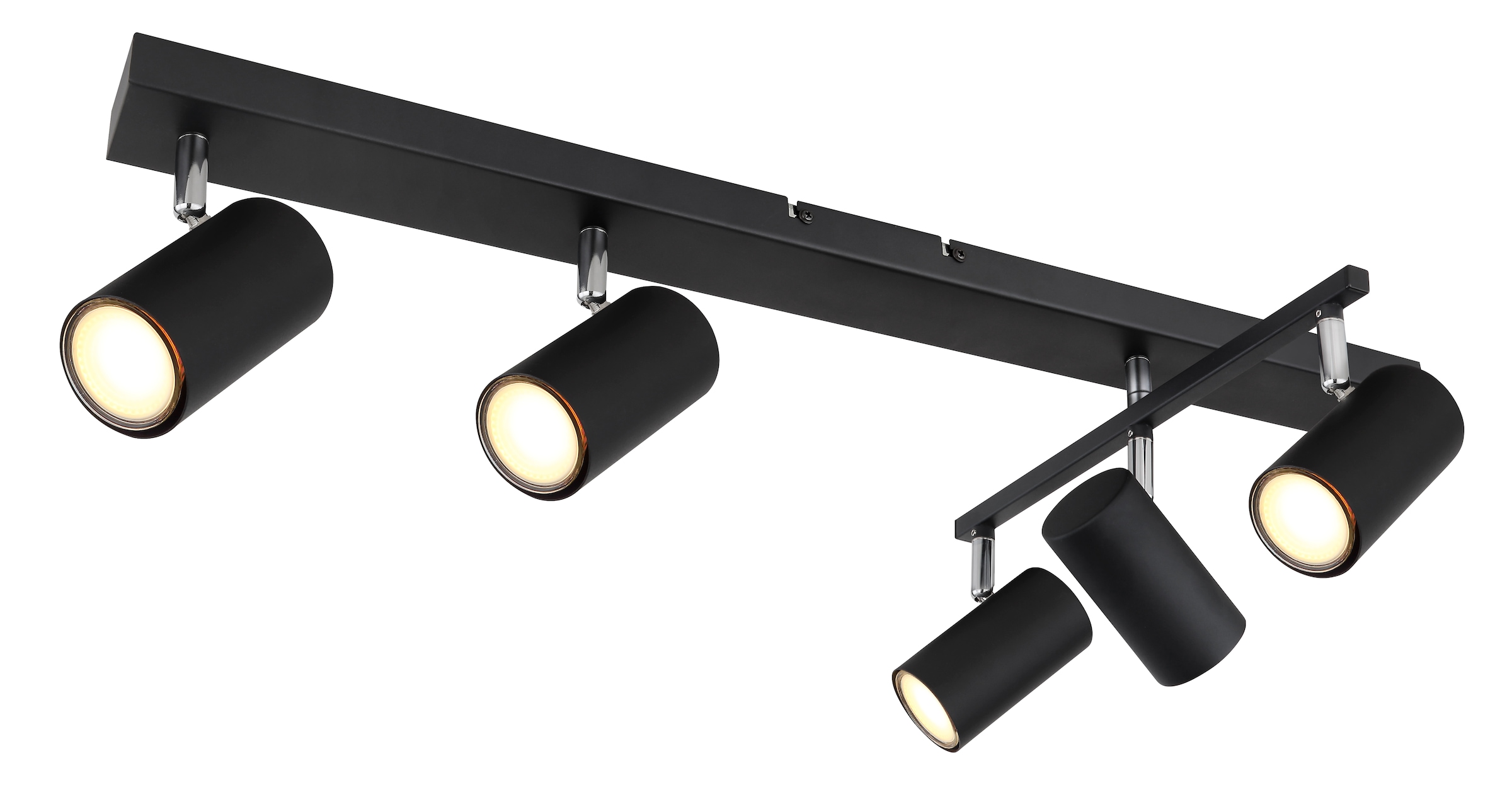 GLOBO LIGHTING Deckenspot »ROBBY« GU10 1 Stk. Deckenstrahler weiß/Chrom, schwenkbar, GU10
