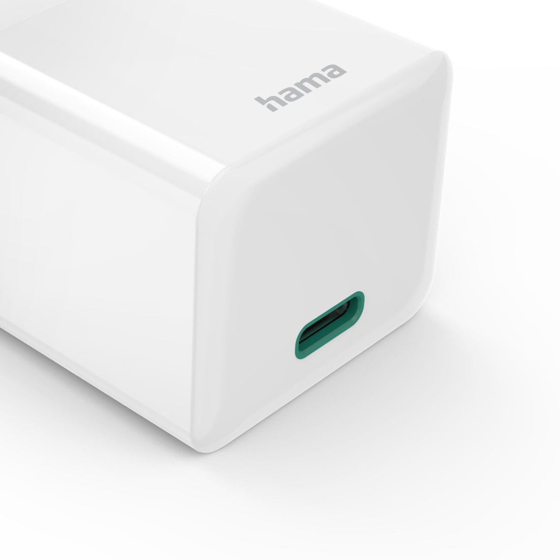 Hama Schnelllade-Gerät »Schnellladegerät, USB-C, PD/Qualcomm®/GaN, Mini-Ladegerät, 30 W, Weiß«