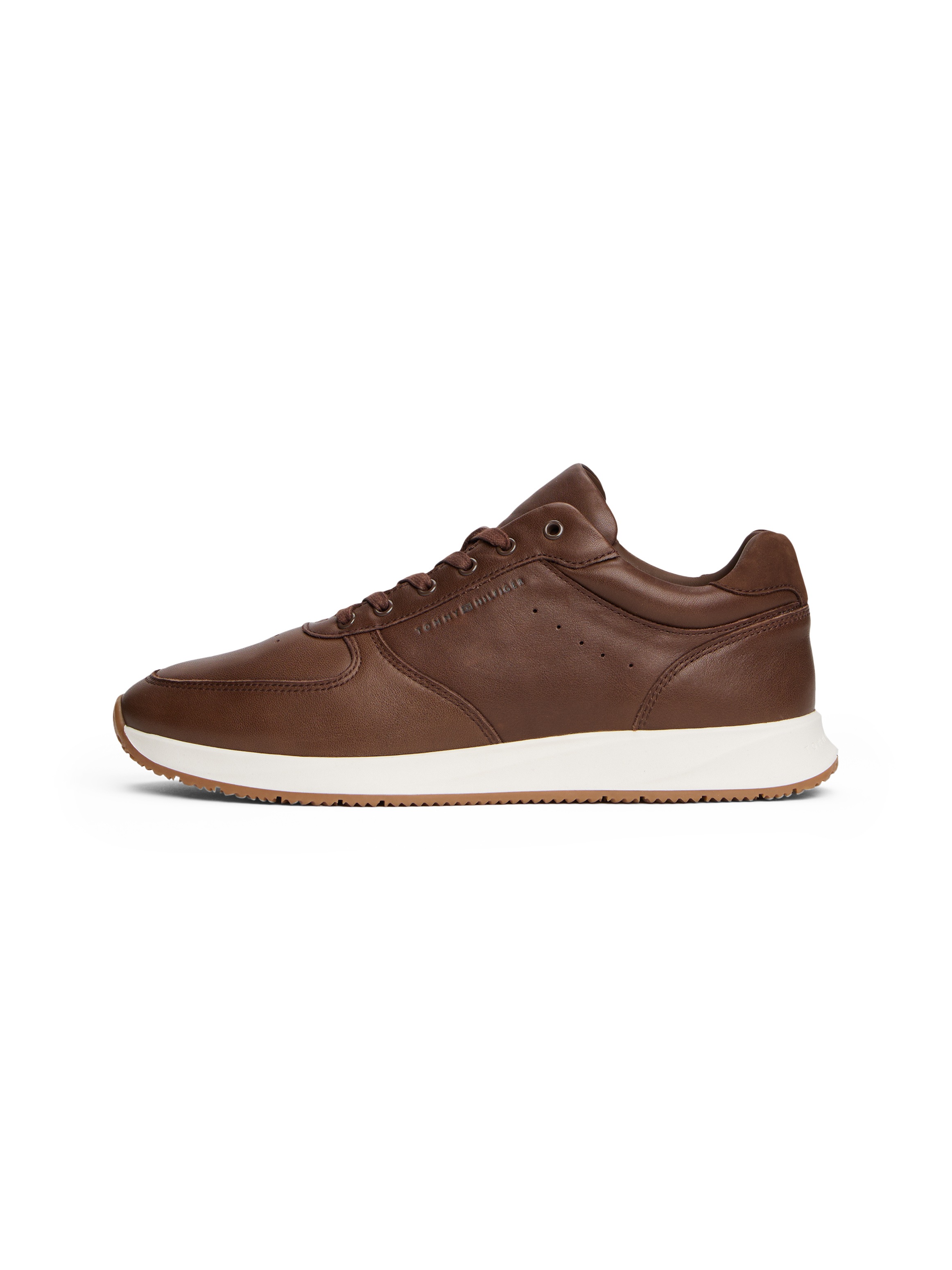 Tommy Hilfiger Sneaker »PREMIUM LEATHER HYBRID«, Freizeitschuh, Halbschuh, Schnürer mit weicher Schaftrand-Posterung