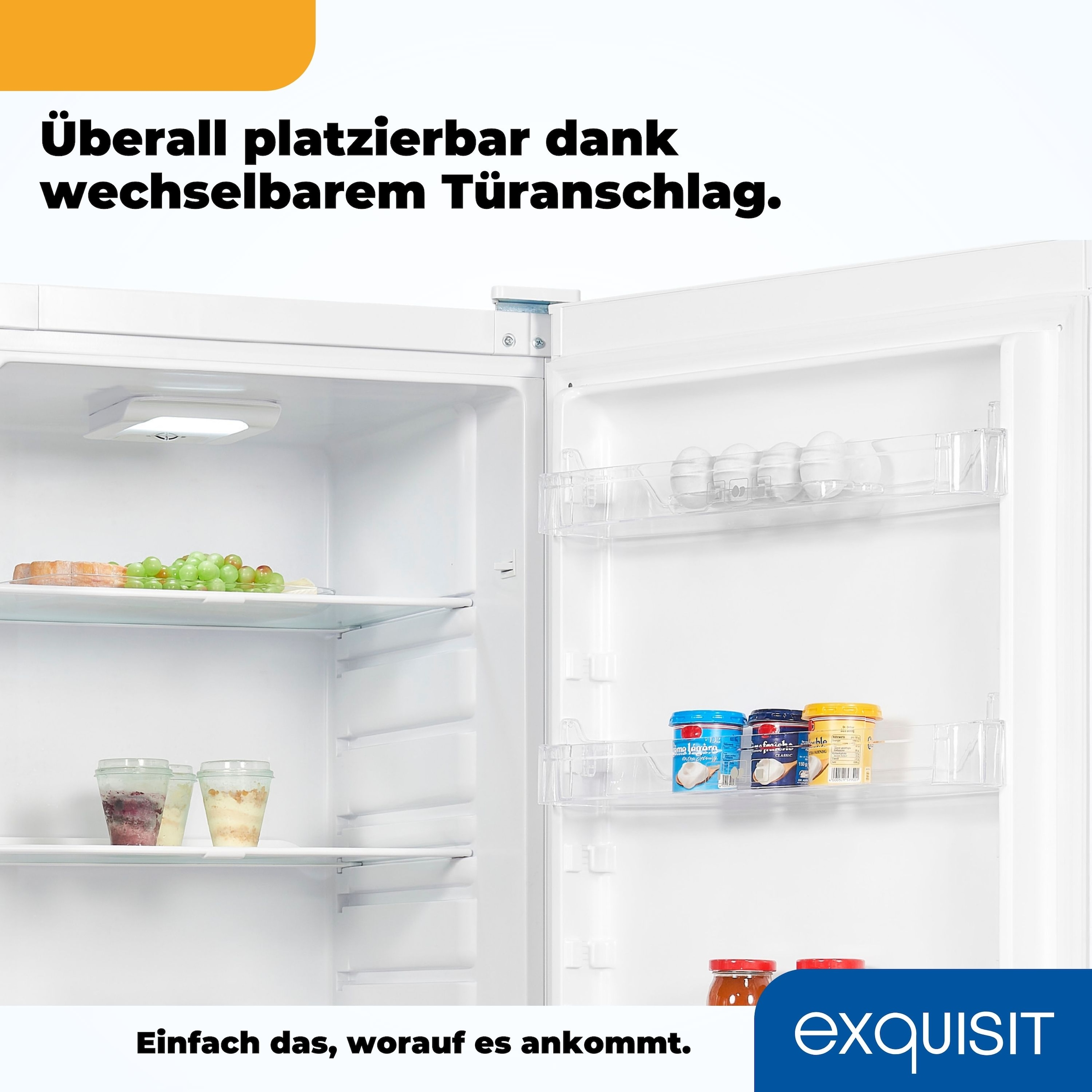 exquisit Vollraumkühlschrank »KS350-V-H-040D weiss«