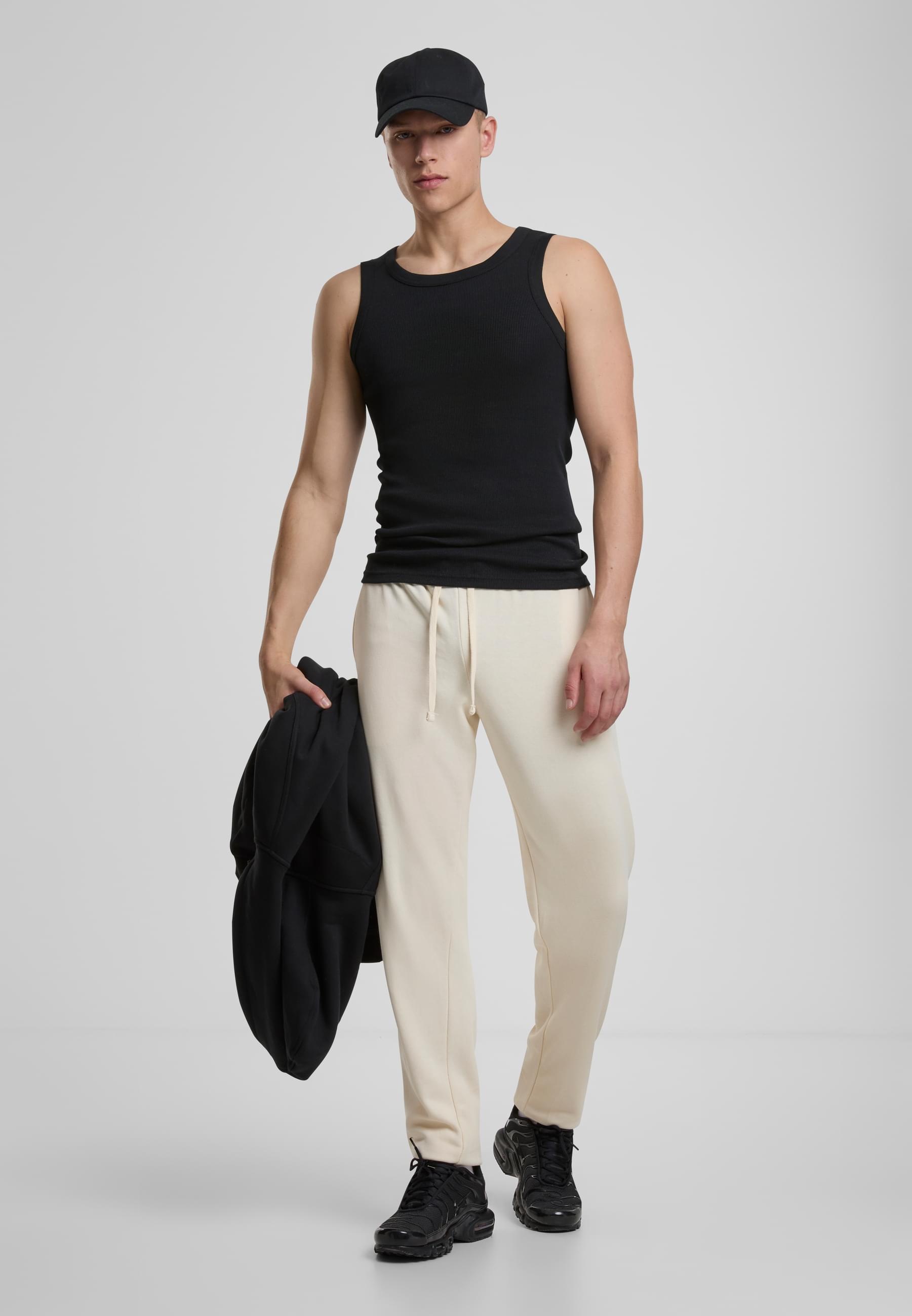 URBAN CLASSICS Stoffhose »Urban Classics Light Terry Basic Sweatpants«, (1 tlg.)