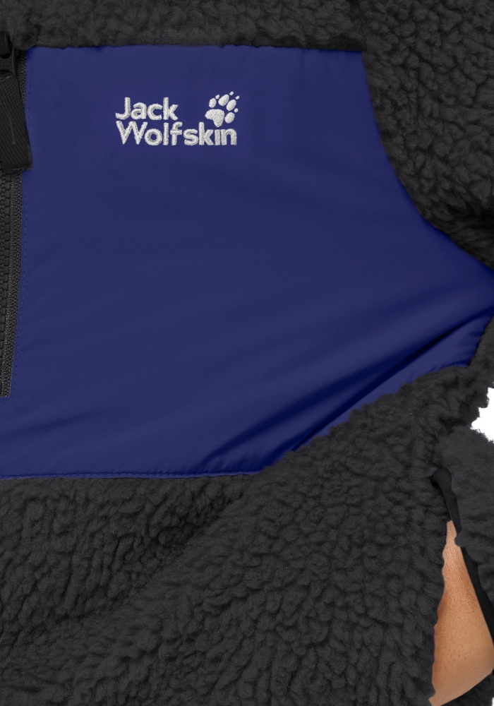 Jack Wolfskin Fleecejacke »ICE CURL HOOD JACKET K« mit Kapuze Fleecejacke, kuschelig, warm und atmungsaktiv, mit Kapuze
