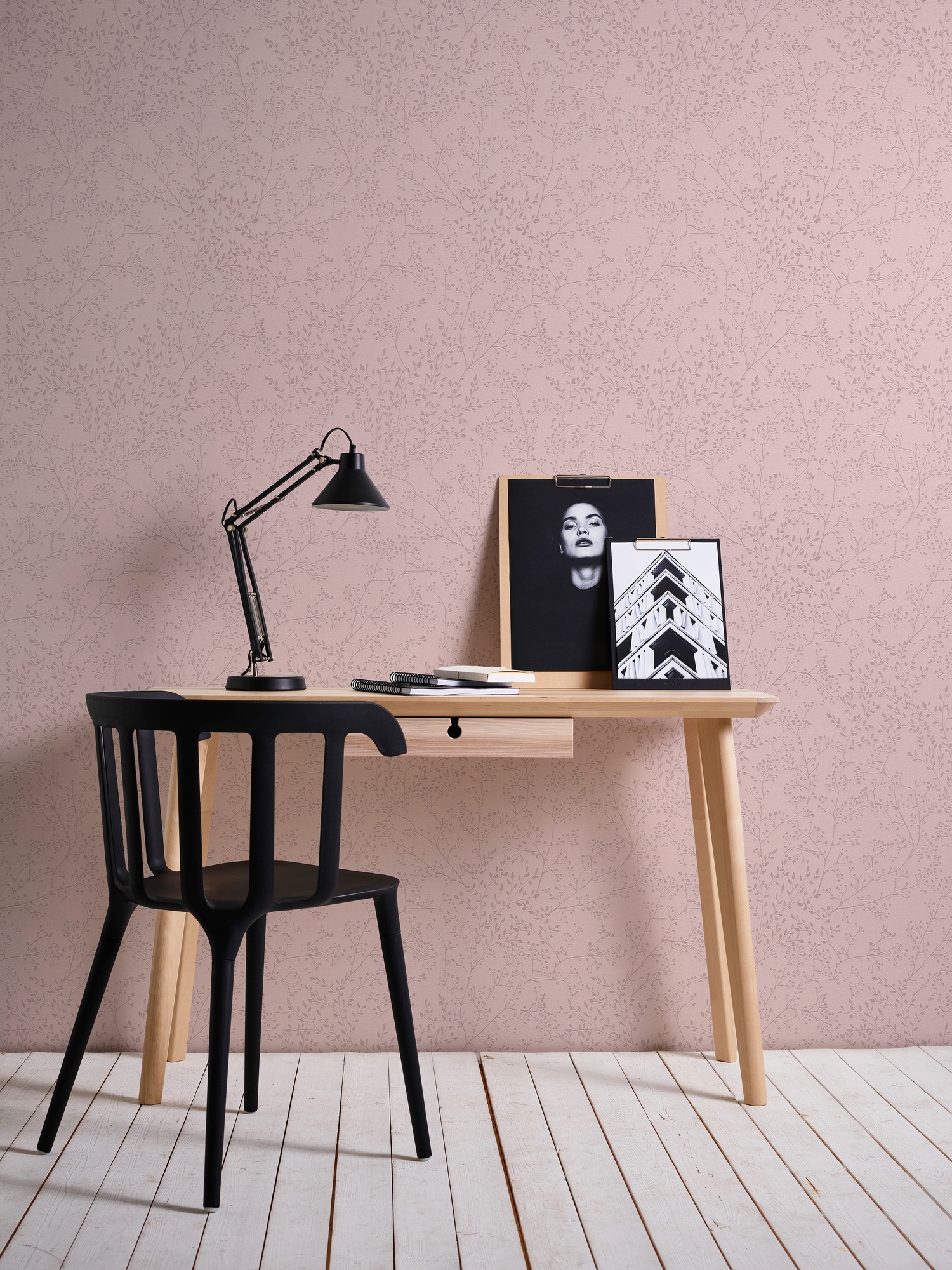 A.S. Création "Trendwall" Wald botanisch floral leicht strukturiert Vintage Tapete Tapete Blumen Tapeten Wohnzimmer Schlafzimmer Küche