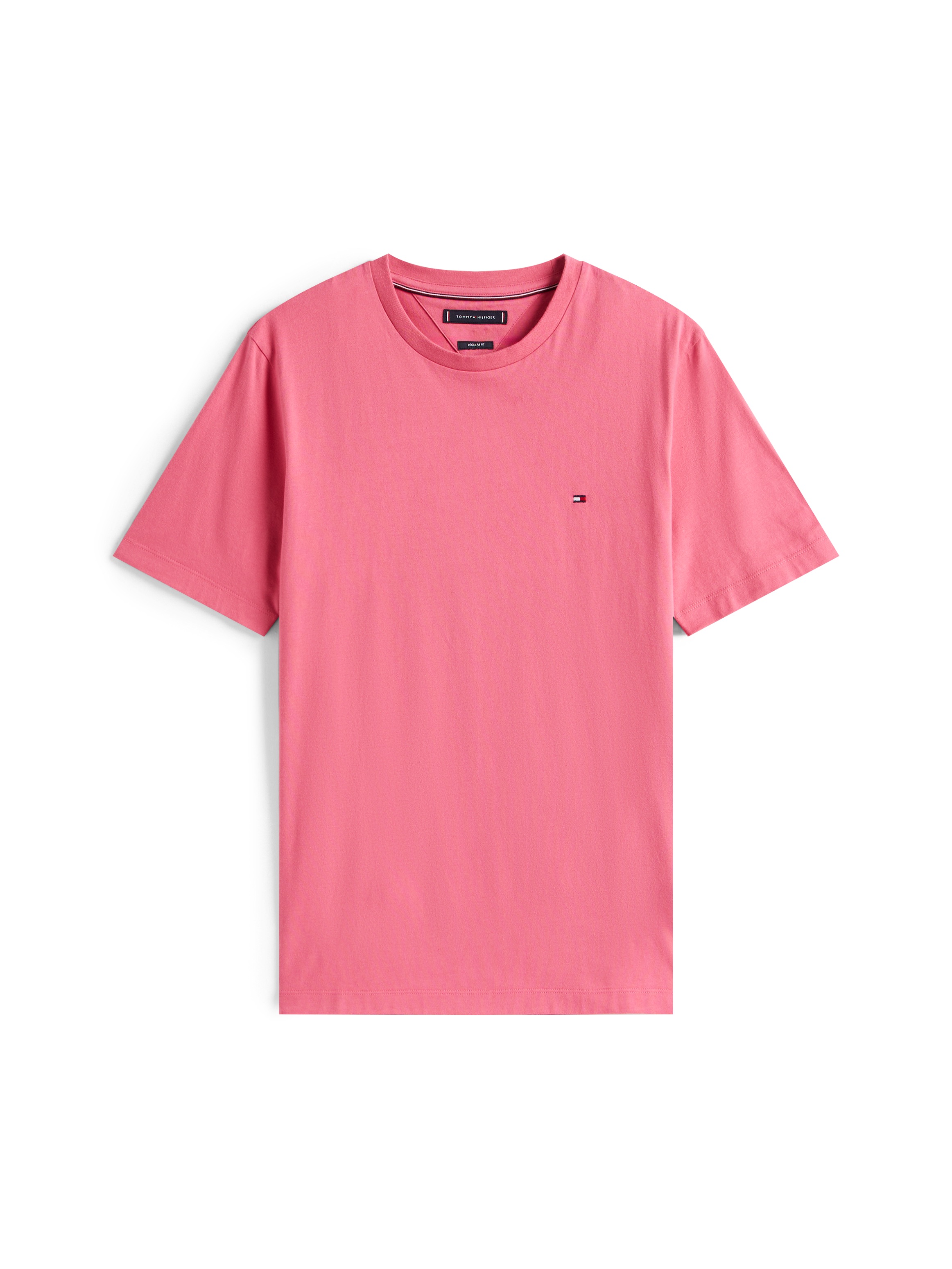 Thumbnail - Tommy Hilfiger T-Shirt "ESSENTIAL REGULAR FIT SOLID mit Stickerei" unifarben, casual, Baumwolle, Rundhals