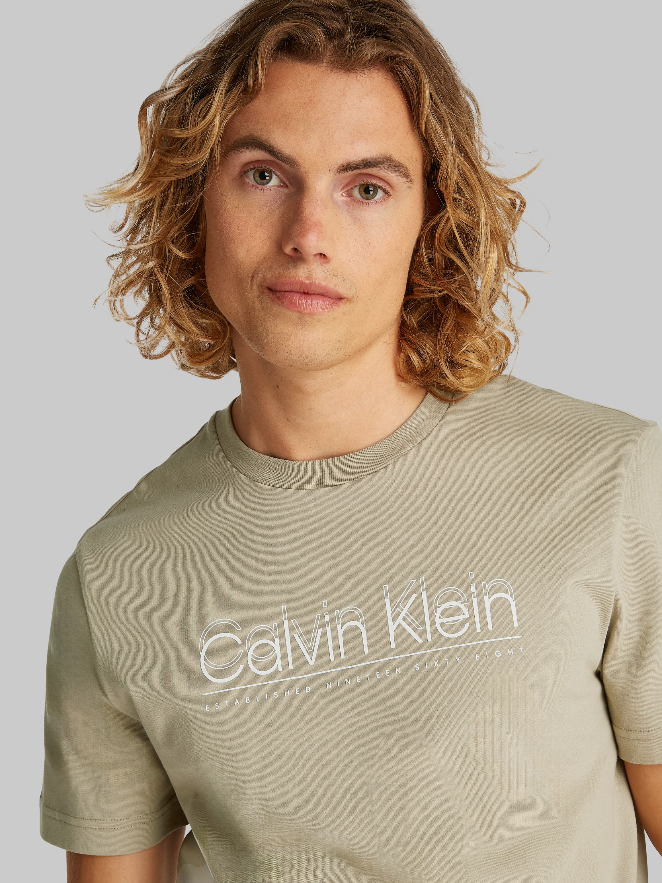 Calvin Klein T-Shirt "CP-DOUBLE LOGO T-SHIRT", mit großem Logoschriftzug günstig online kaufen