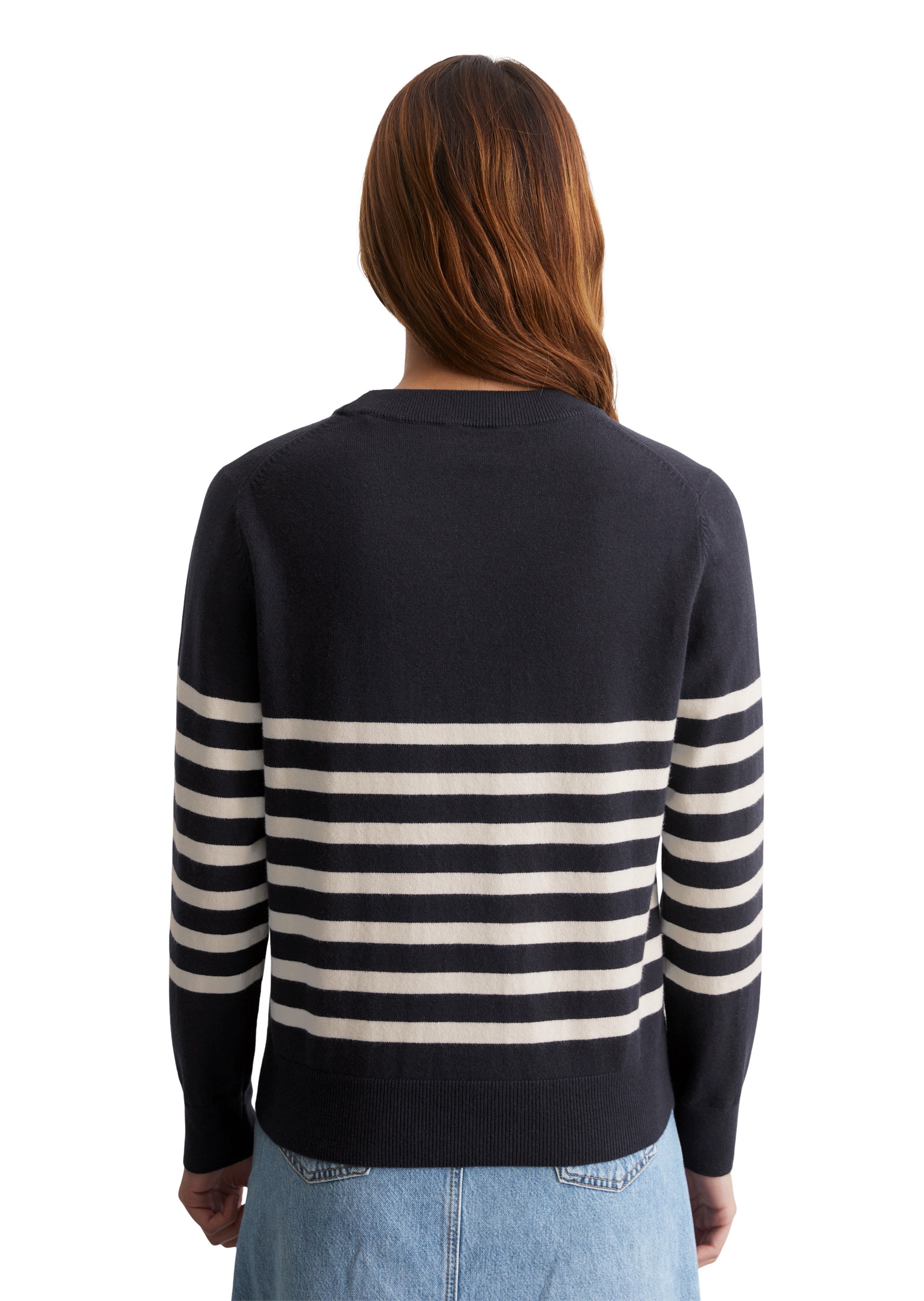 Marc OPolo DENIM Strickpullover "aus Soft Cotton Stretch" günstig online kaufen