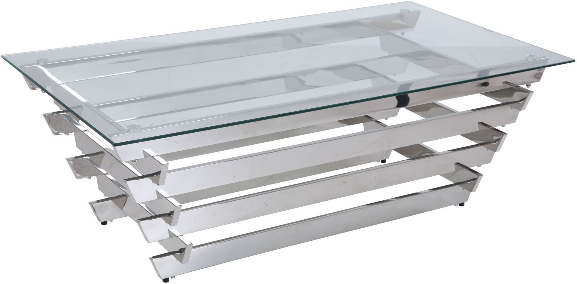 SalesFever Couchtisch "Eleganter Tisch für Wohnzimmer" Edles Design-Gestell günstig online kaufen