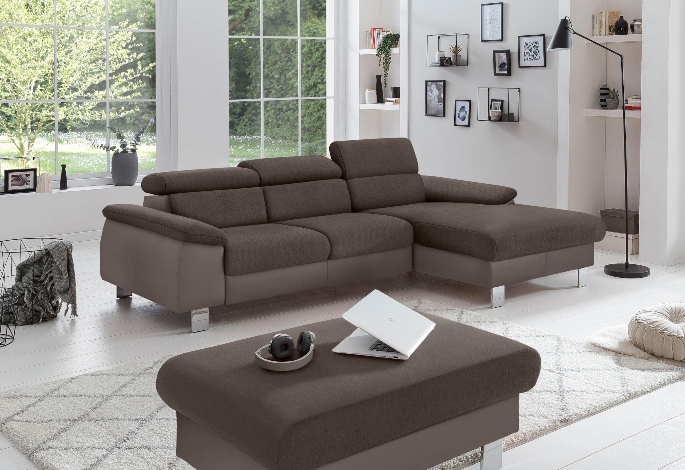 COTTA Polstergarnitur "Komaris L-Form", (Set), Set bestehend aus: Ecksofa m günstig online kaufen