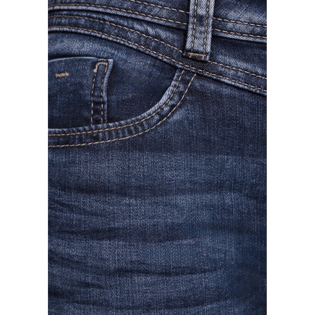 STREET ONE Gerade Jeans, Middle Waist