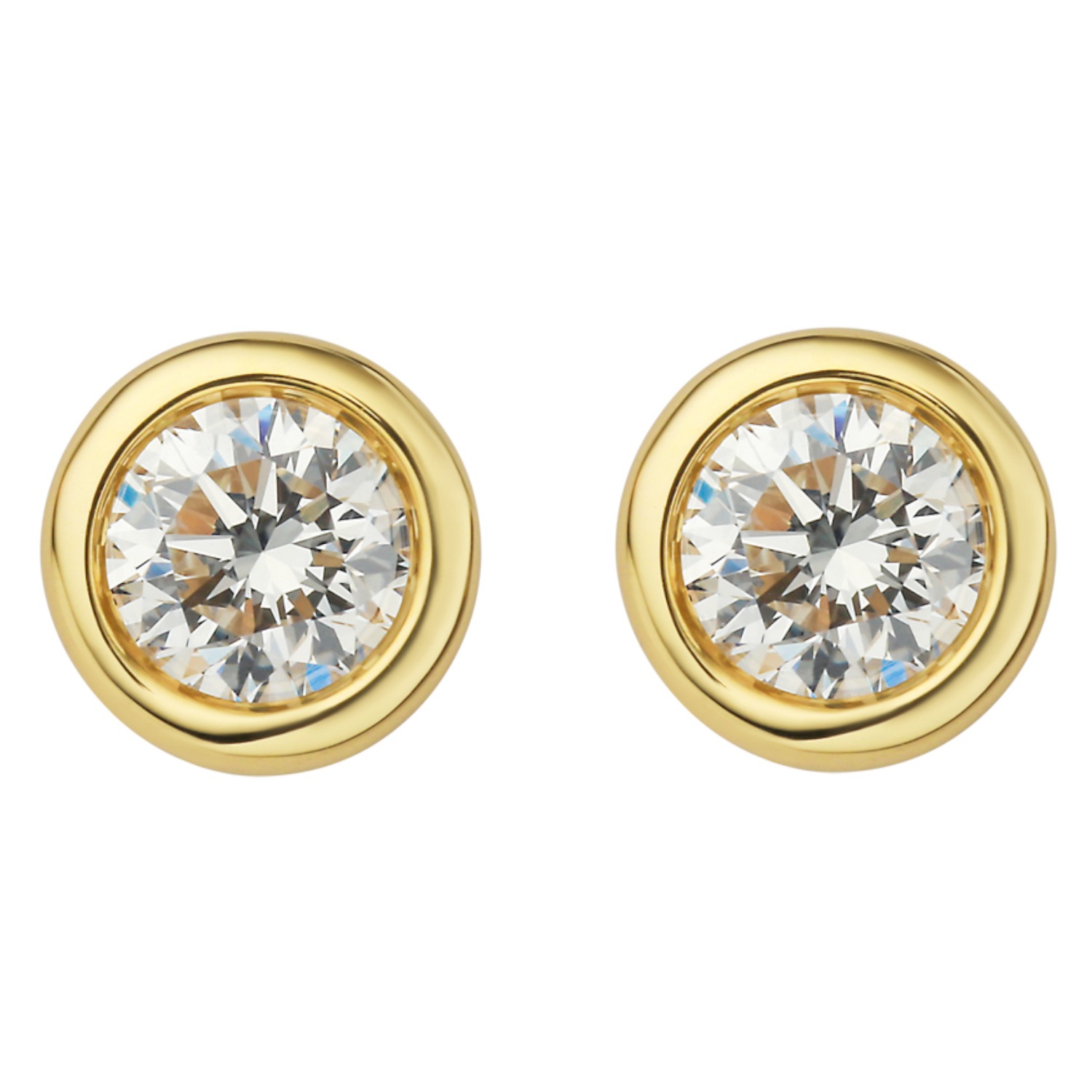 ONE ELEMENT Paar Ohrhänger, Damen Gold Schmuck Zarge
