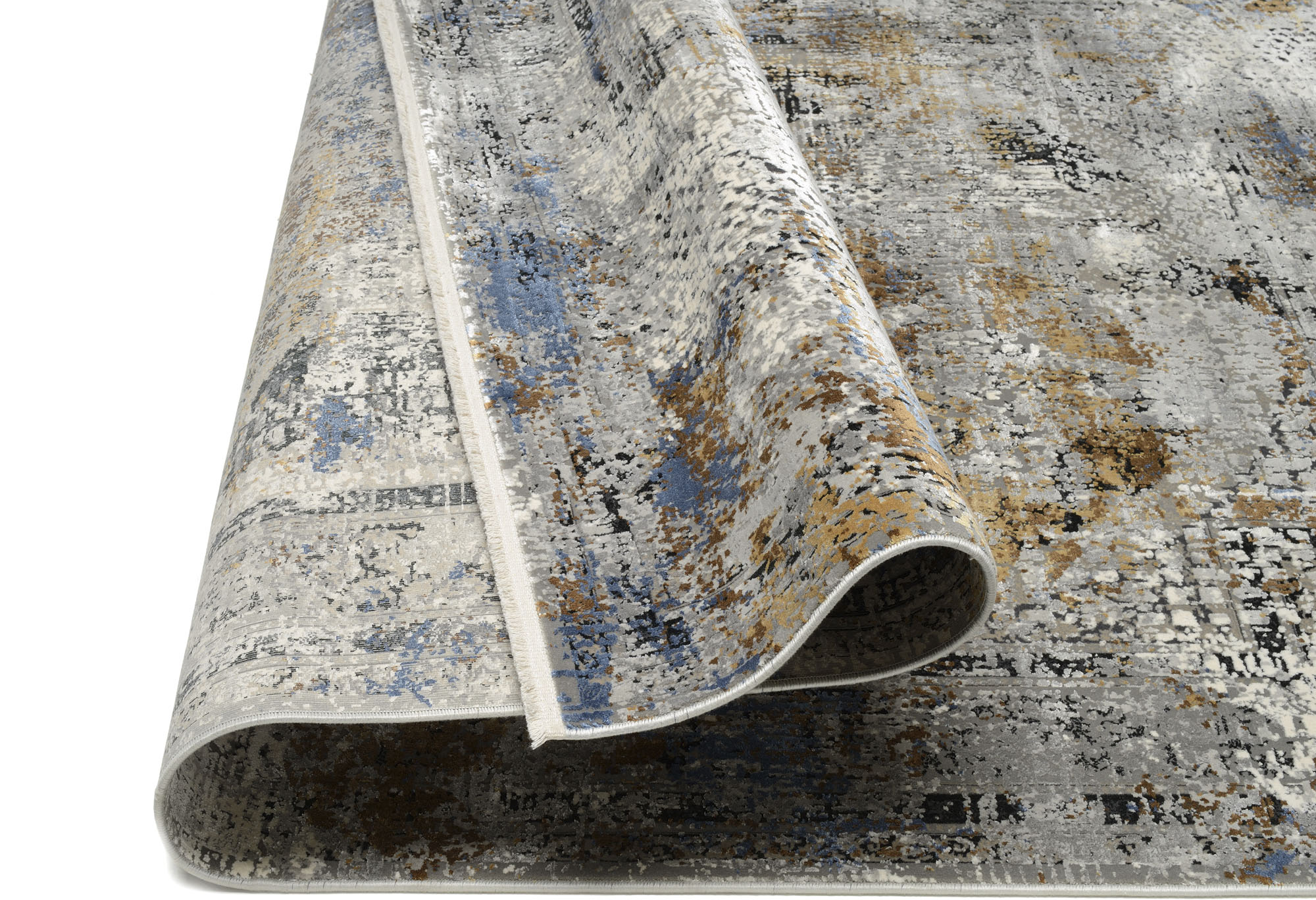 Thumbnail - OCI DIE TEPPICHMARKE Teppich "IMPRESSION LUCERNE" rechteckig 8 mm Höhe Vintage, feine Fransen, leichter Glanz durch Visk...