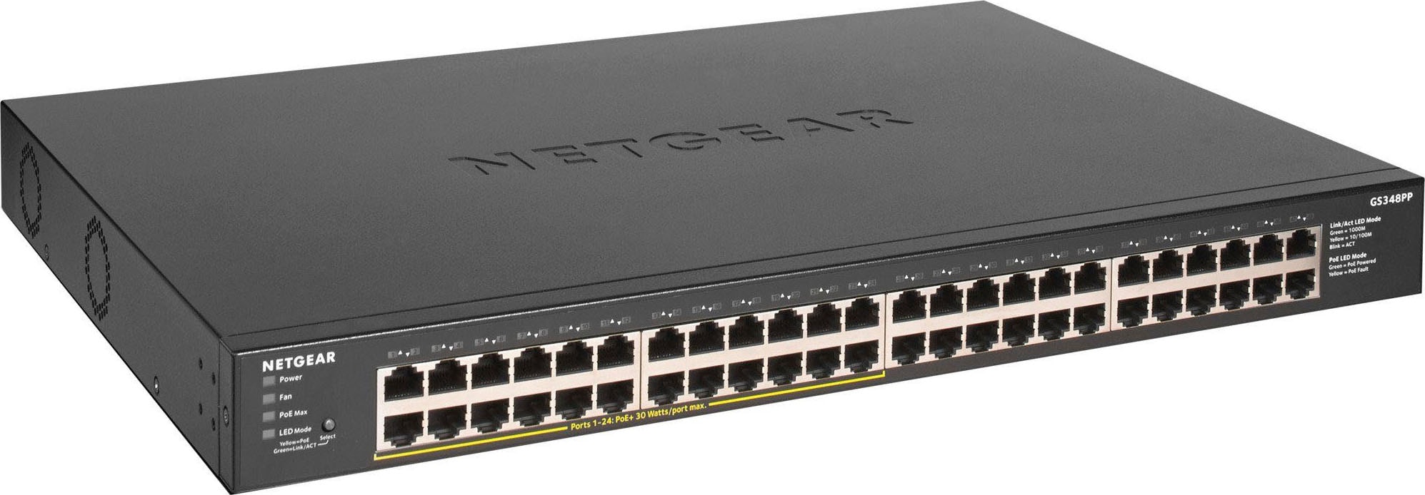 NETGEAR Netzwerk-Switch »GS348PP Unmanaged Gigabit Ethernet (10/100/1000) Power over Ethernet«, (1 St.)