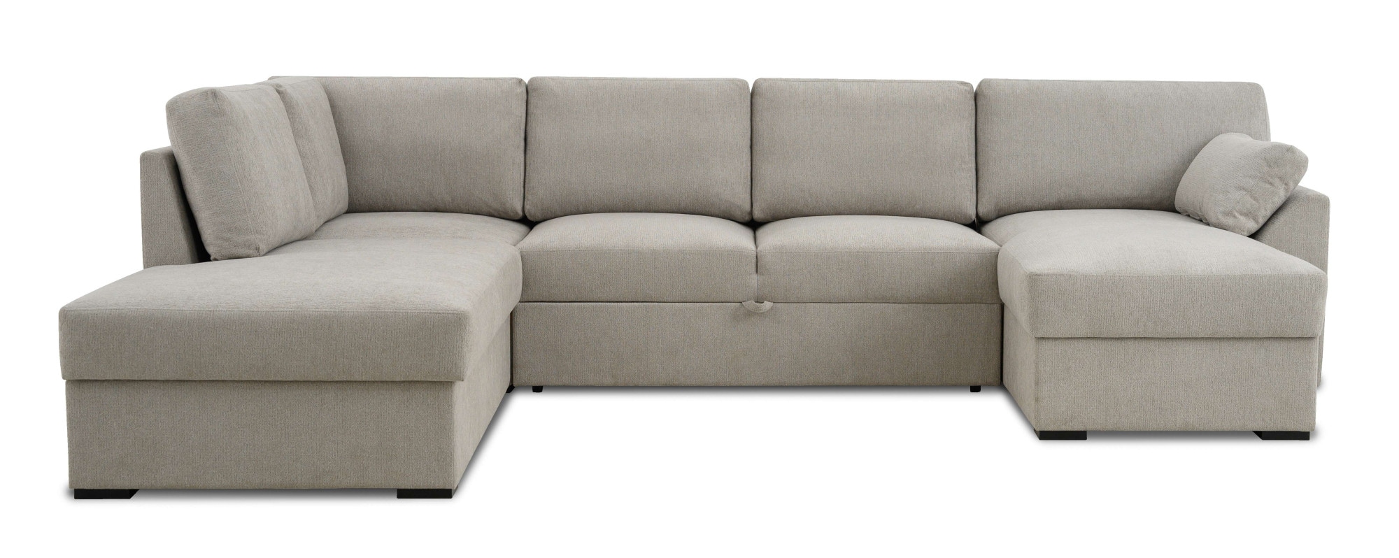 Home affaire Wohnlandschaft »Citry«, Breite 309 cm, Chenille, Bettfunktion, Bettkasten, U-Form