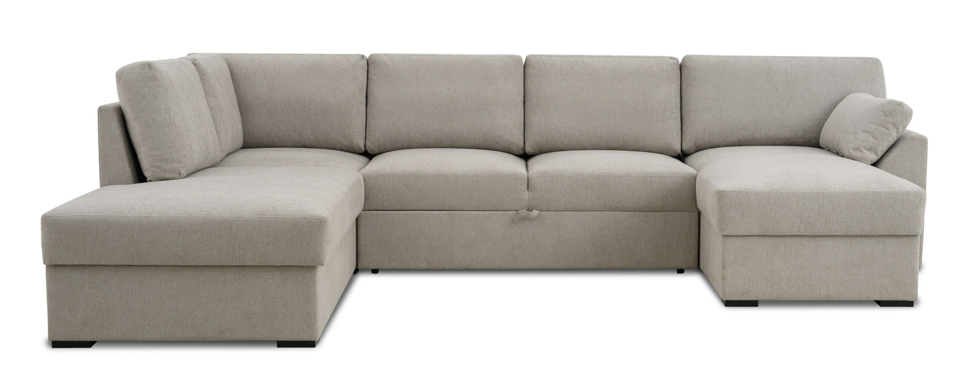 Home affaire Wohnlandschaft "Citry", Breite 309 cm, Chenille, Bettfunktion, günstig online kaufen