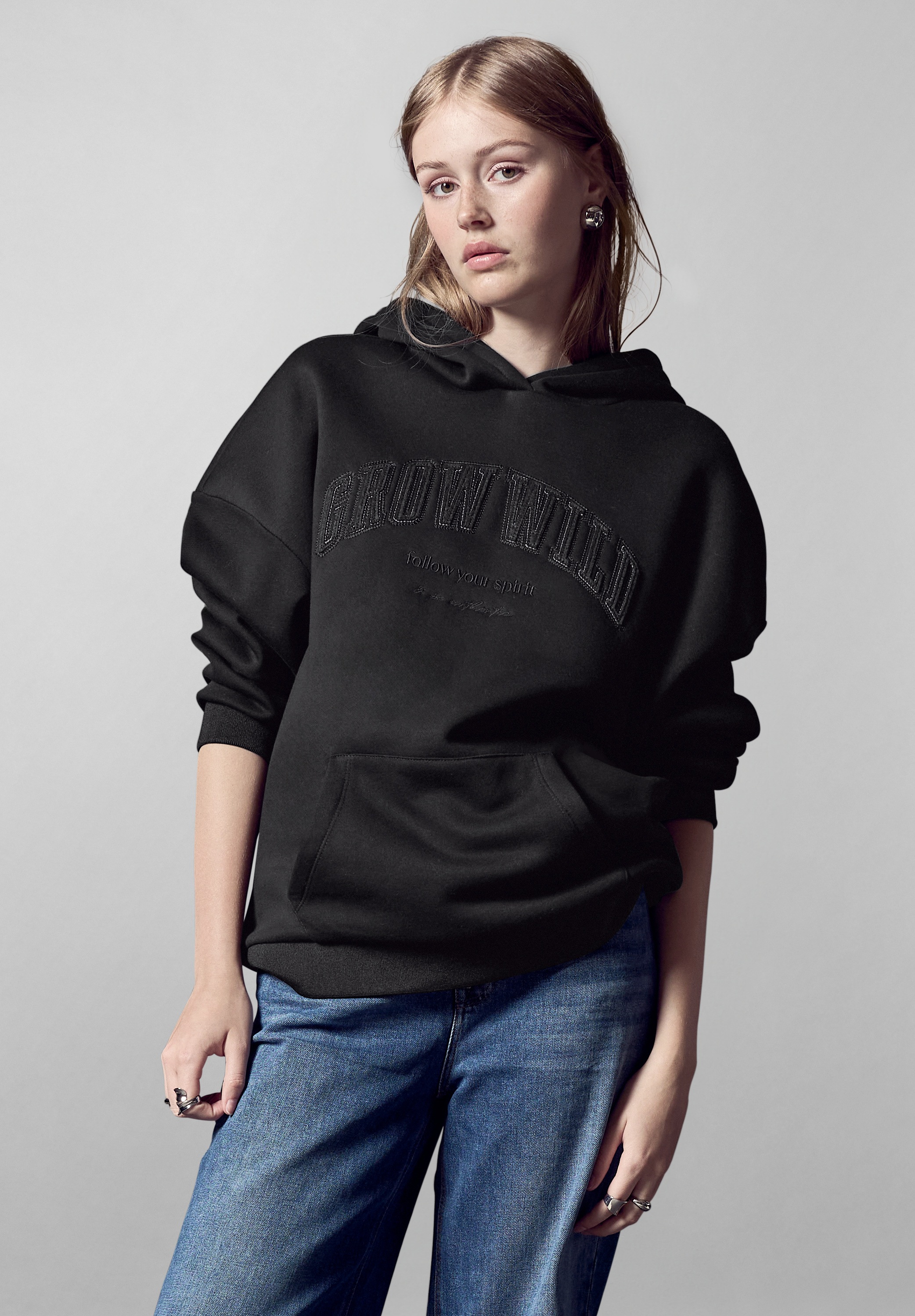 STREET ONE STUDIO Kapuzenpullover, mit Kapuze günstig online kaufen