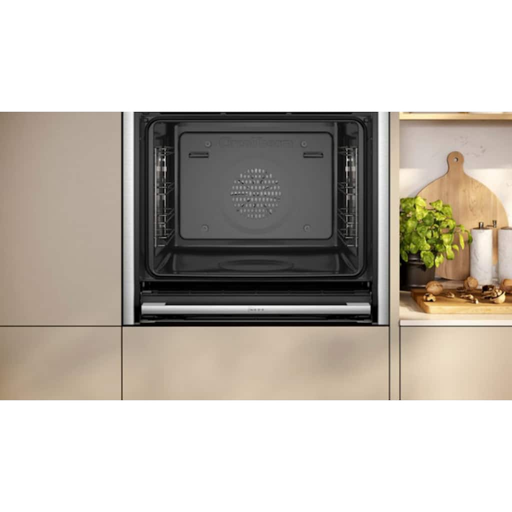 NEFF Einbaubackofen »B64FT33N0«, N 90, B64FT33N0, mit Teleskopauszug nachrüstbar, EasyClean®