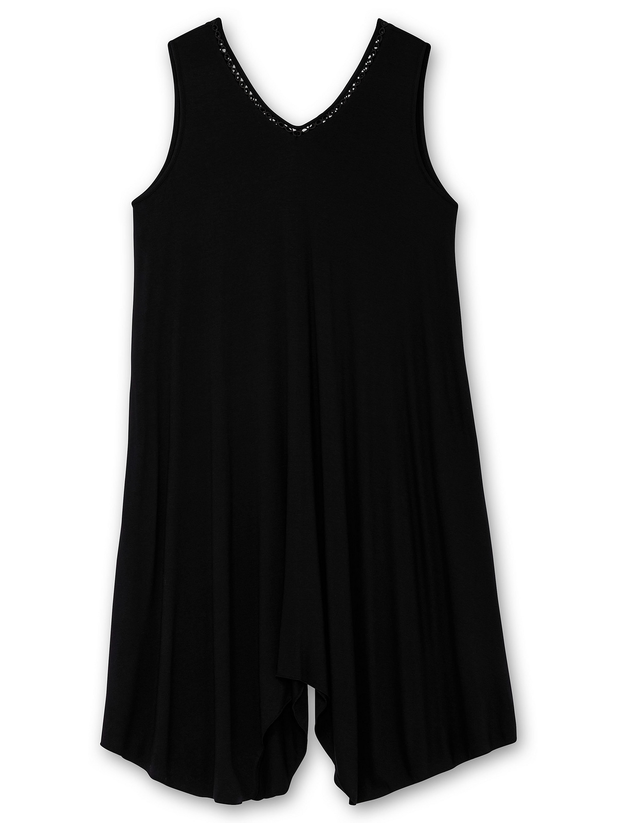Sheego Shirtkleid »Große Größen«, mit Zipfelsaum und Lochstickerei