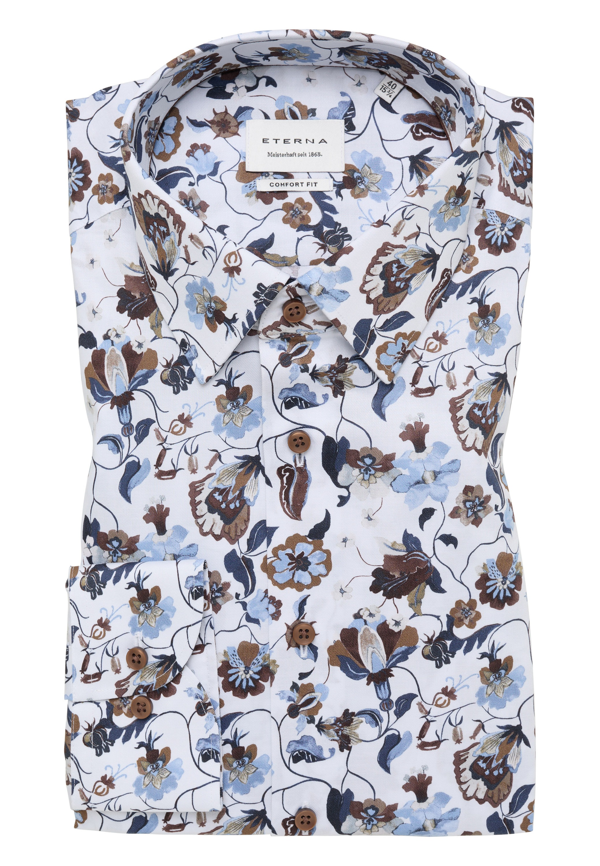 Thumbnail - Eterna Langarmhemd "COMFORT FIT" NON IRON (bügelfrei)