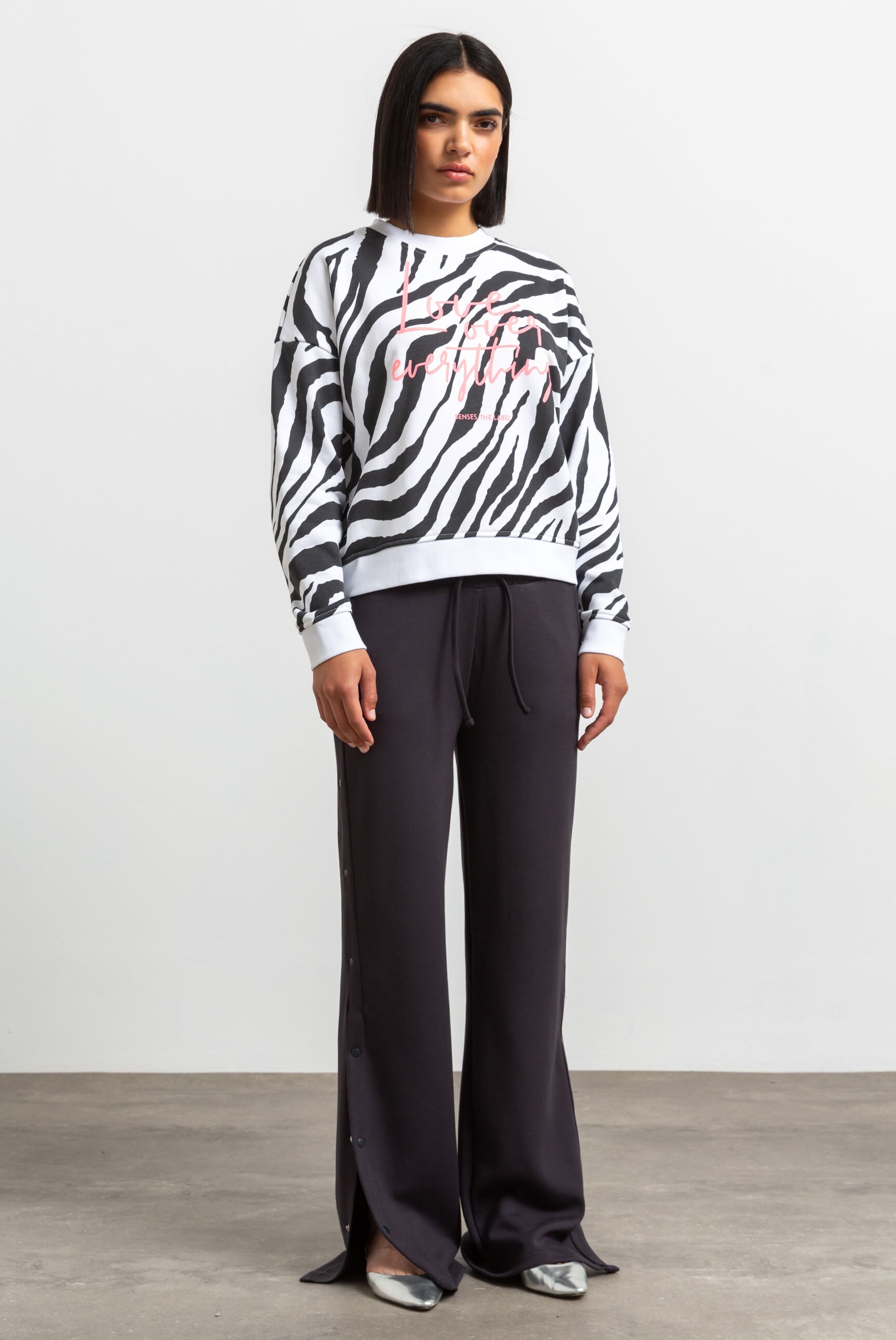 SENSES.THE LABEL Stoffhose  mit Elastikbund & seitlichen Taschen