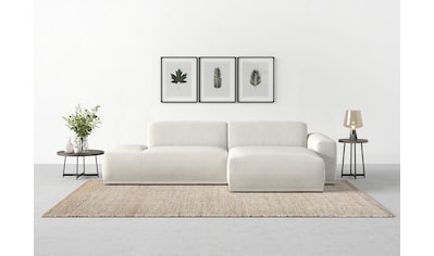 TRENDMANUFAKTUR Ecksofa »Braga«, (2 St.), in moderner Optik, mit hochwertigem...