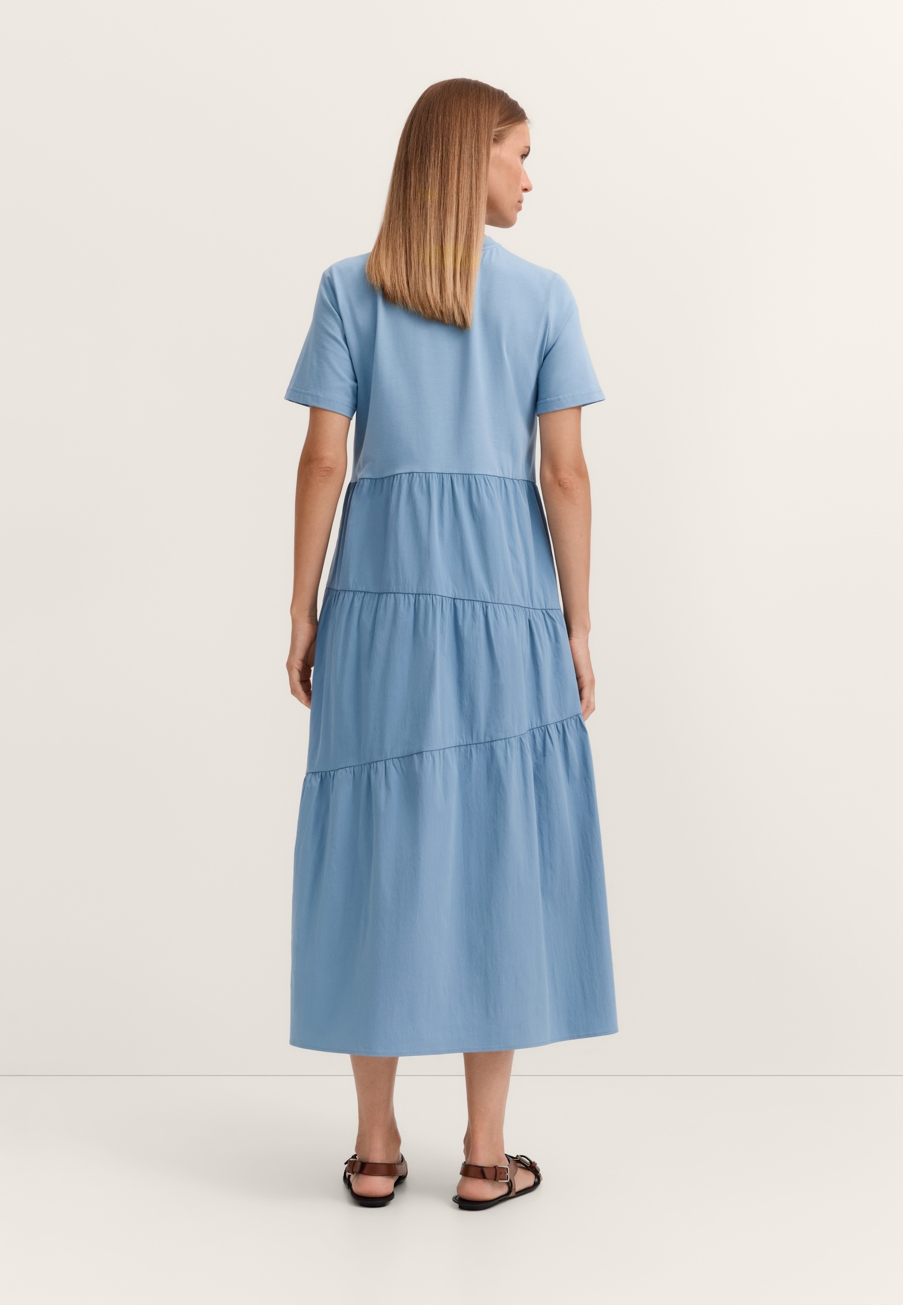 bugatti Sommerkleid "Materialmix" mit asymmetrischen Raffungen günstig online kaufen