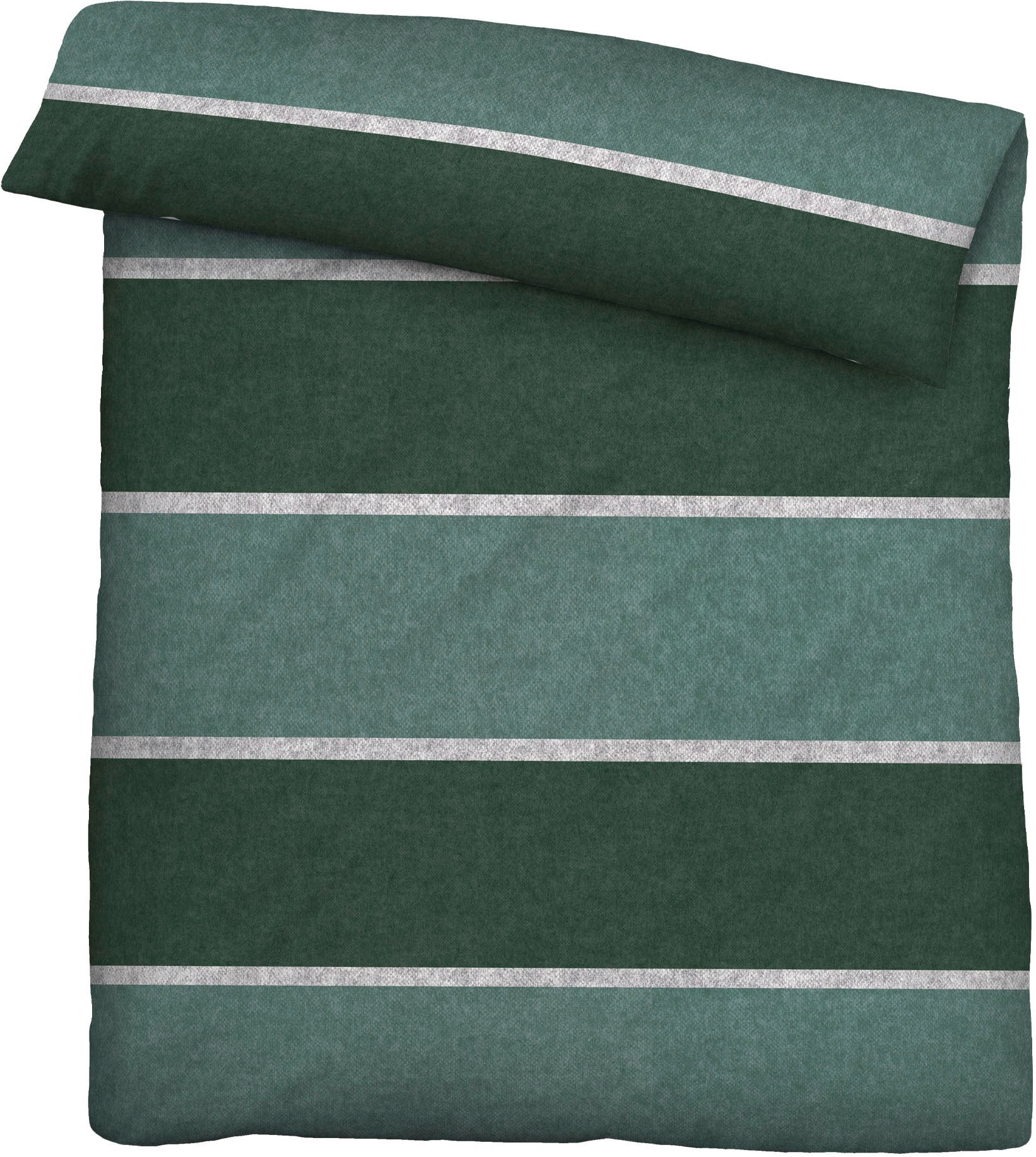 Biberna Bettwäsche »Jonas« 2 Stk. kuschelig warm, weich, pflegeleicht, 100% Baumwolle, made in Germany