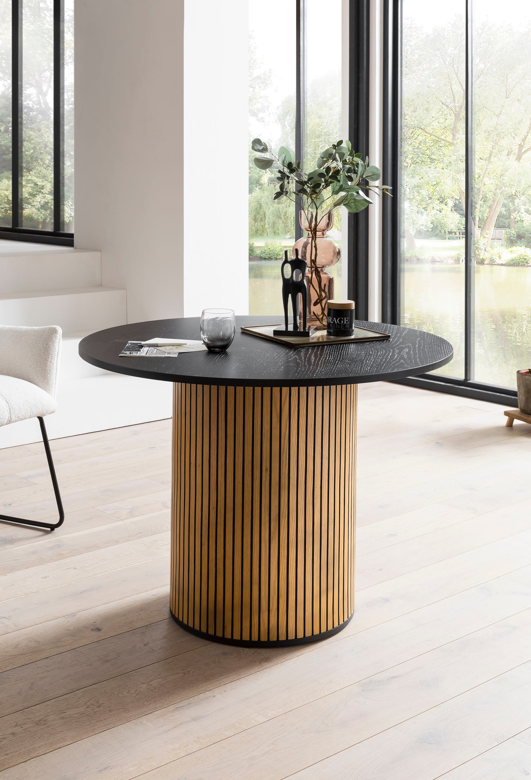 SalesFever Esstisch "Torsby Essplatztisch für Familien" mit geriffeltem Soc günstig online kaufen