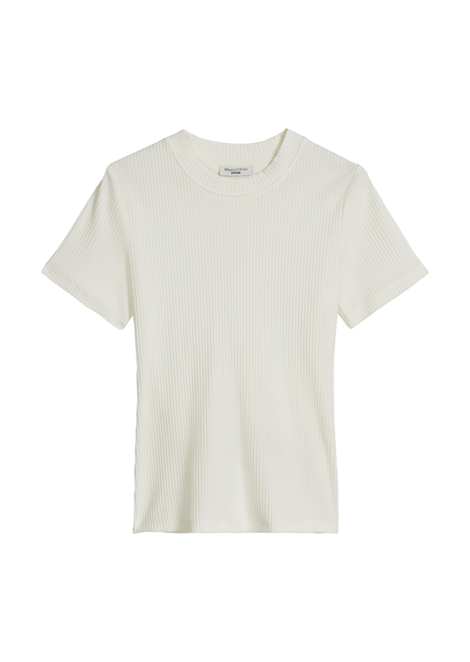 Marc O'Polo DENIM T-Shirt »slim aus elastischem Bio-Baumwolle-Mix« aus Ripp-Jersey