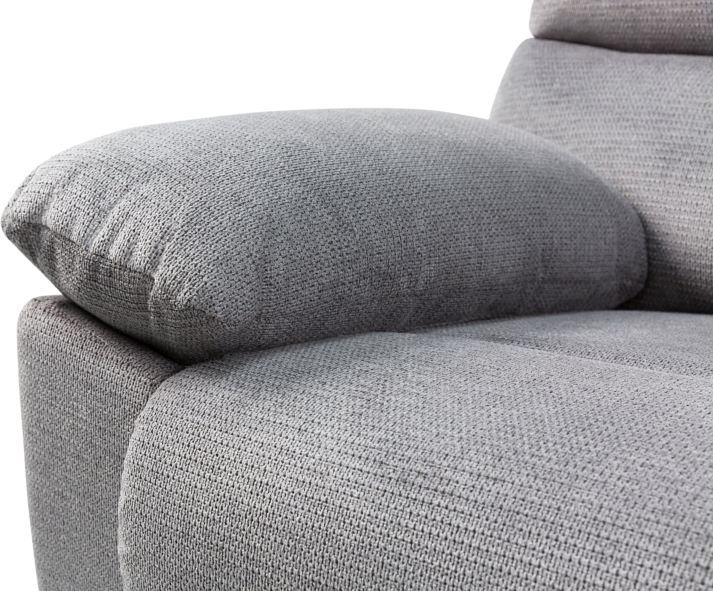 Home affaire 3-Sitzer »LANNOY, manuelle o. elelektrische Relaxfunktion in 2 Sitzen, USB A/C«, Liegefunktion (105°-150°), Reclinersofa, Webstoff, Federkern
