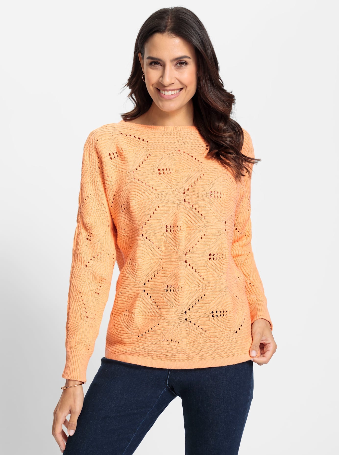 Inspirationen Ajourpullover »Fledermaus-Pullover«