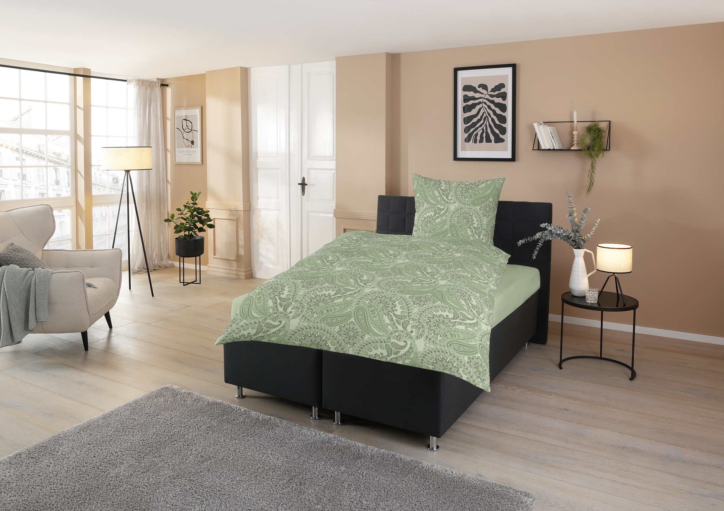 CASATEX Bettwäsche "Luana" 2 Stk. Paisley Design, modern und schöne Farben günstig online kaufen