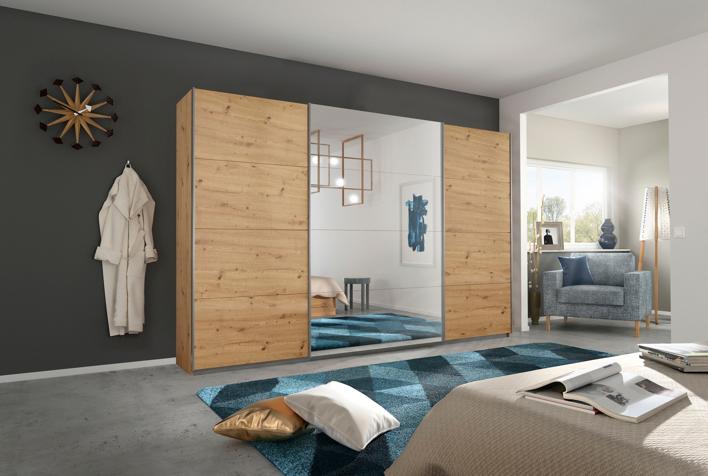 rauch Schwebetürenschrank "Kleiderschrank Schrank Garderobe CORTONA inkl. I günstig online kaufen