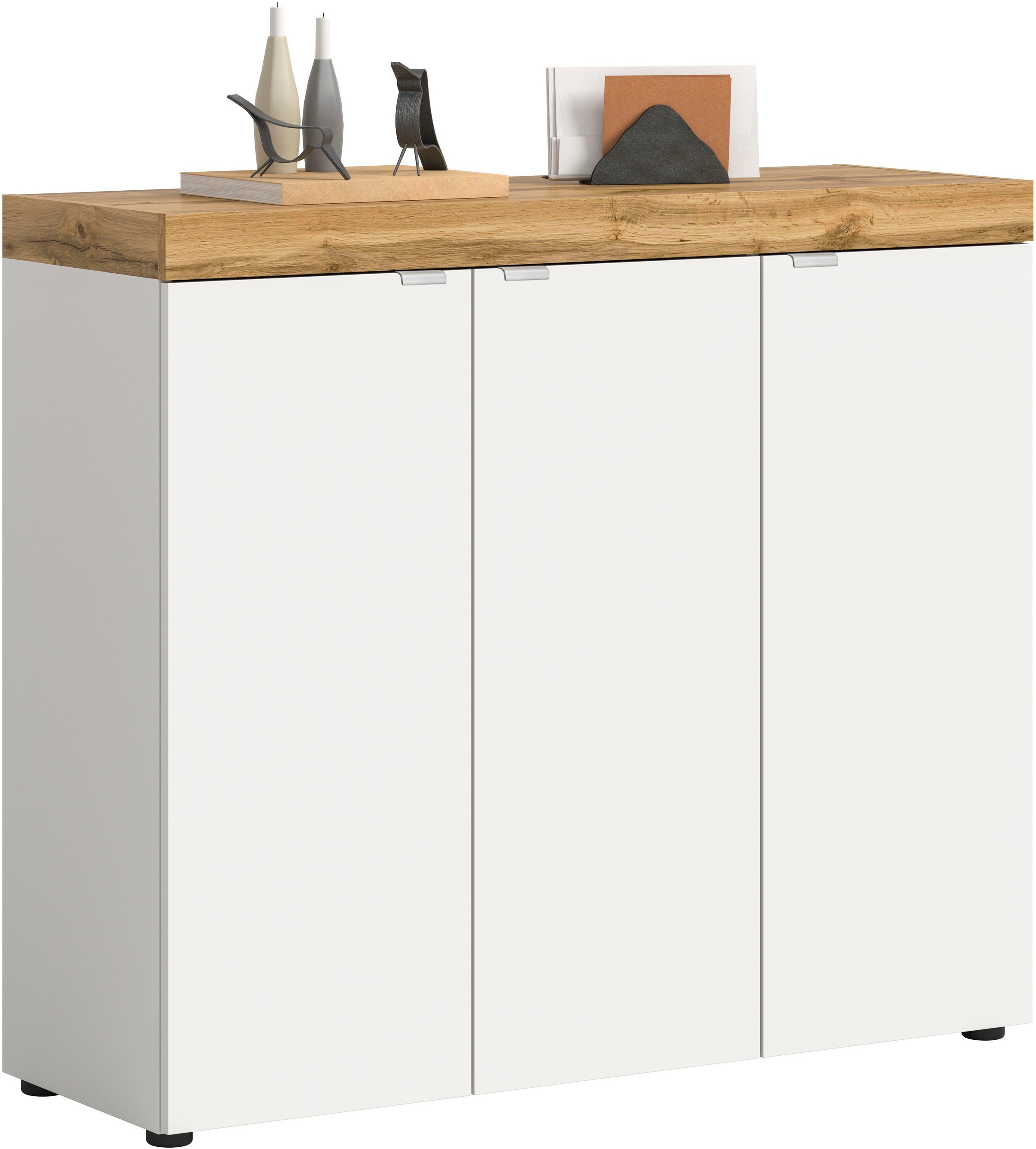 OTTO home "MAMBO II, Breite 115 cm, 3 Türen, 10 Einlegeböden" 1 Stk. tlg. Schuhschrank, Schuhkommode, Flur, Diele